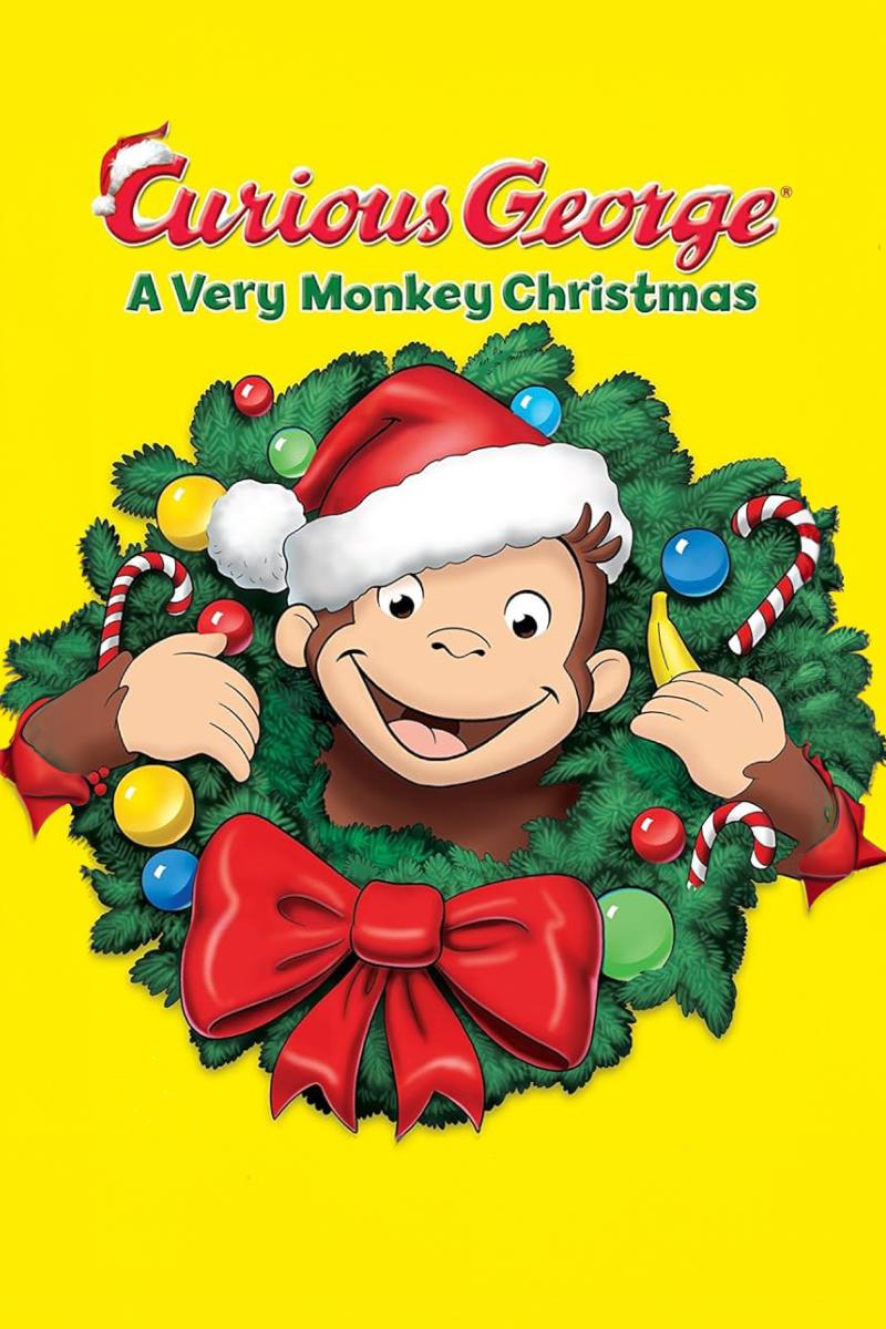 Curious George and The Man with the Yellow Hat can't decide what gift to give each other.