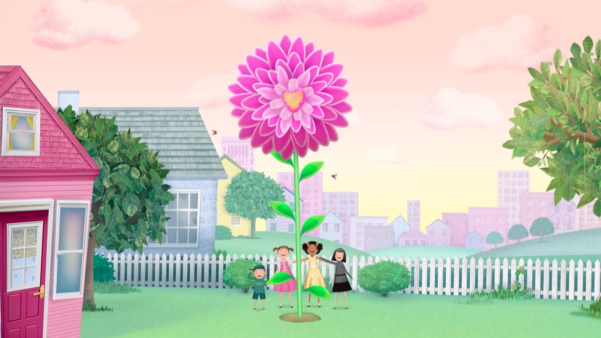 Pinkalicious plants the seed of the Pinkabloom. / Miniature paintings start popping up!