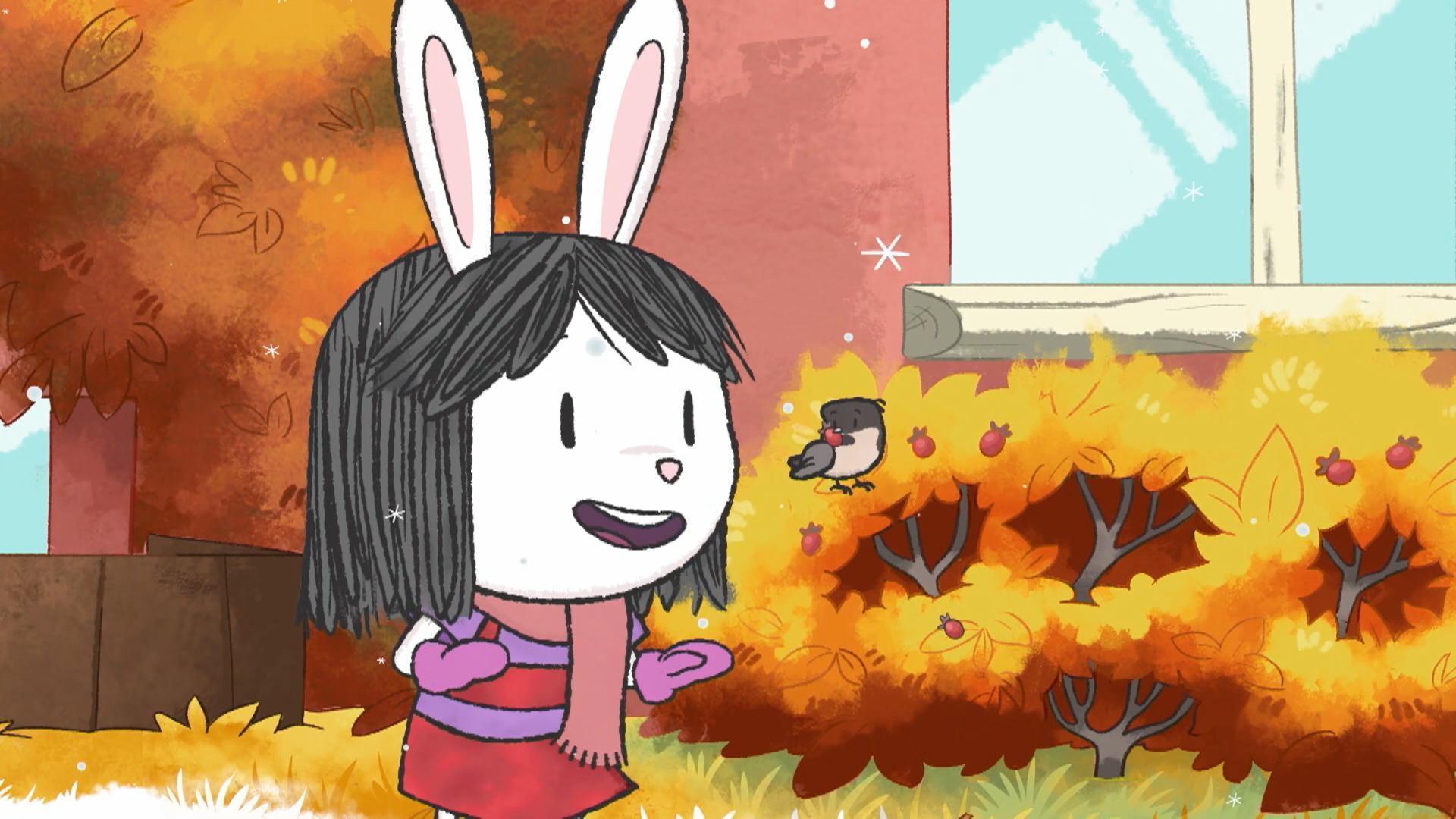 Elinor learns about how birds forage for food./Elinor gives Señor Tapir a going away gift.