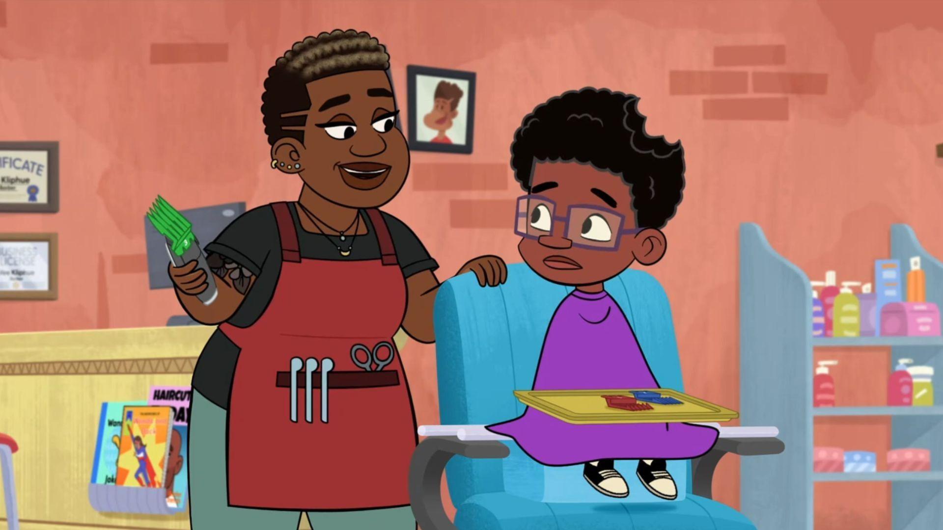 Jay overcomes his nerves at the barbershop.