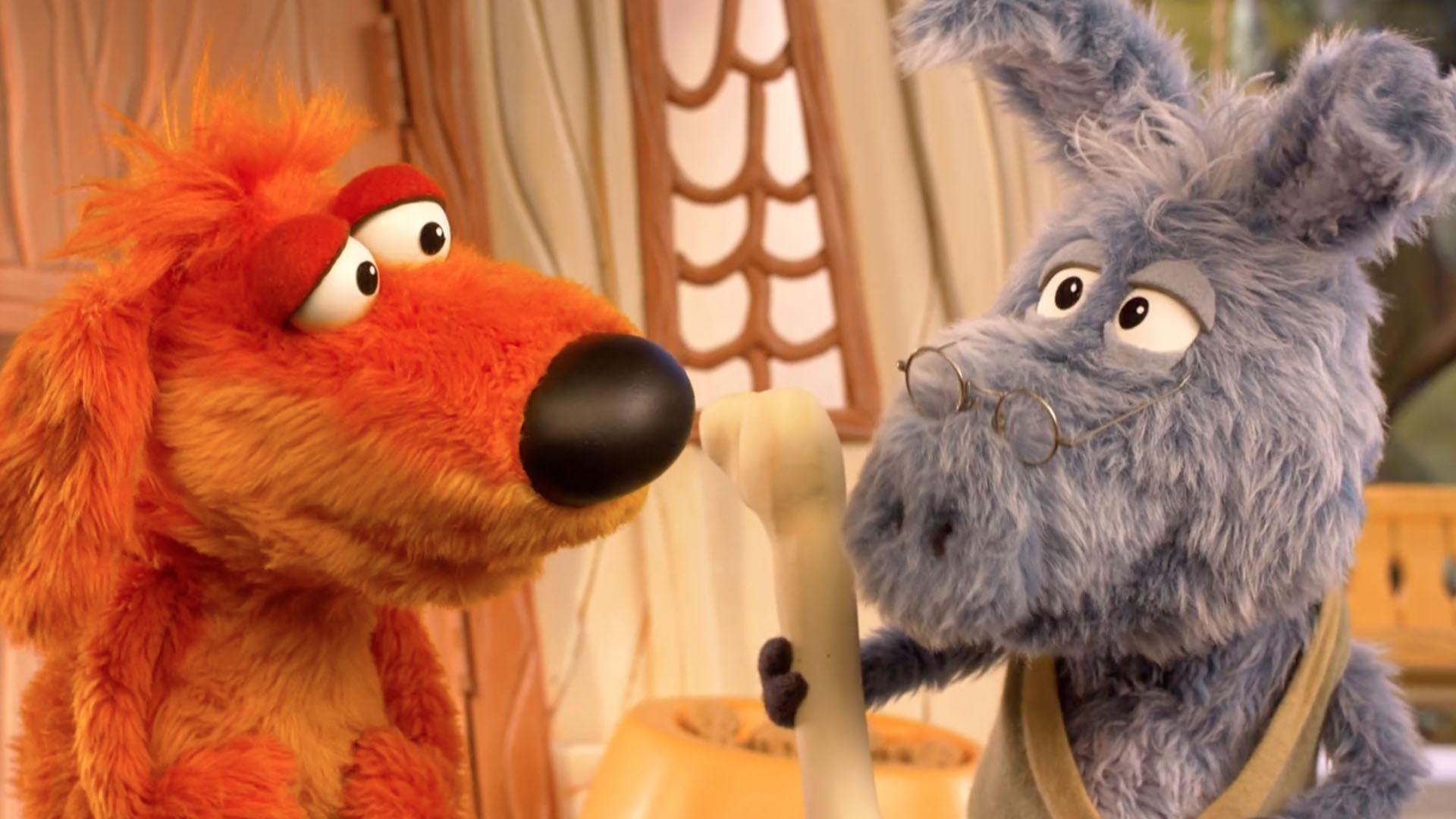 The pals go on a quest for mythical cereal. / Donkey helps fix Grampy's walking stick.