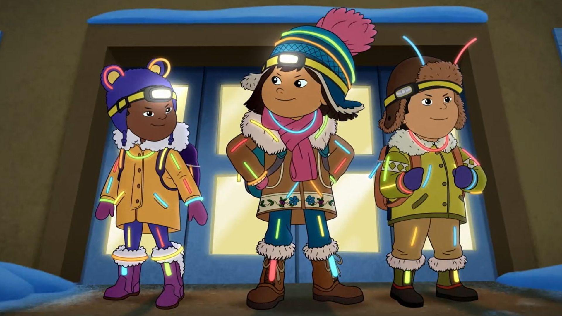 Molly and Oscar build a traditional steam bath./Oscar thinks he's spotted a snow monster.