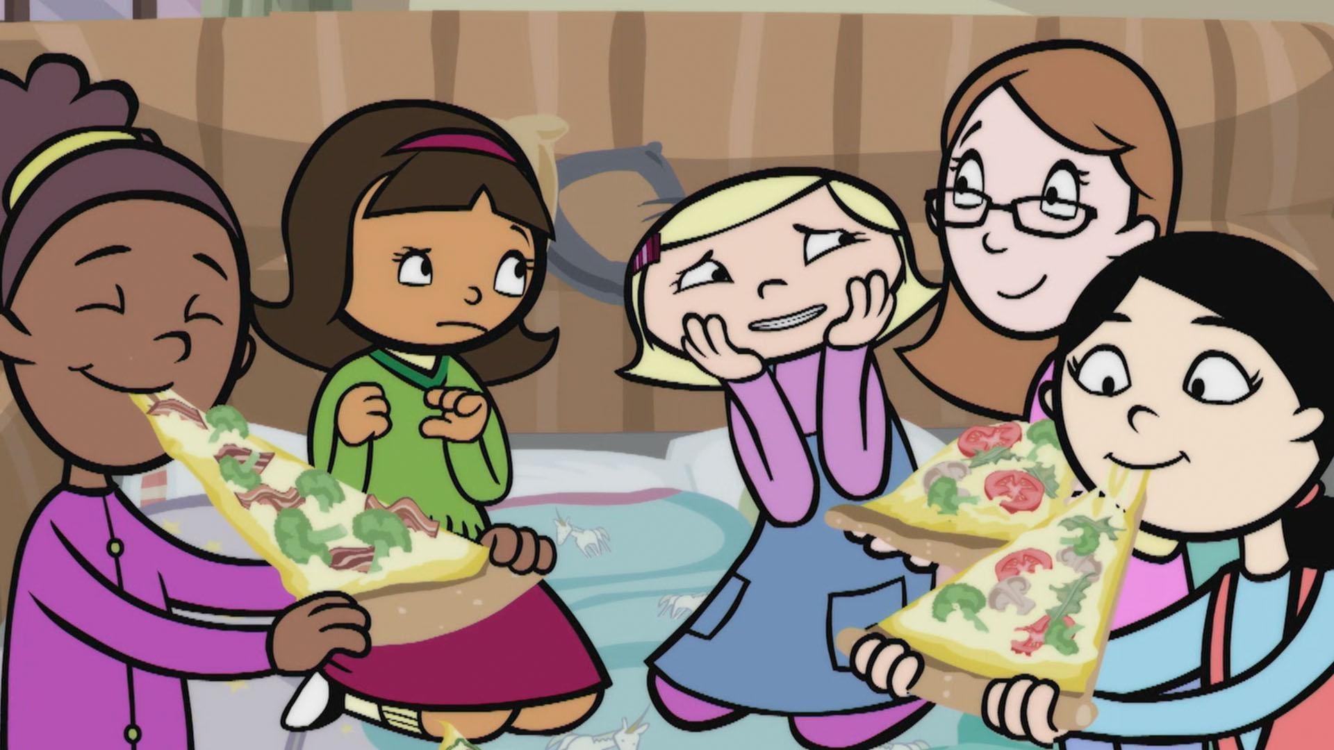 Becky has her first slumber party./Beatrice Bixby is Lady Redundant Woman.