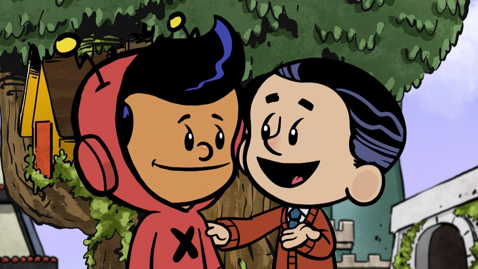 Our heroes meet one of the most beloved children’s entertainers, Fred Rogers.