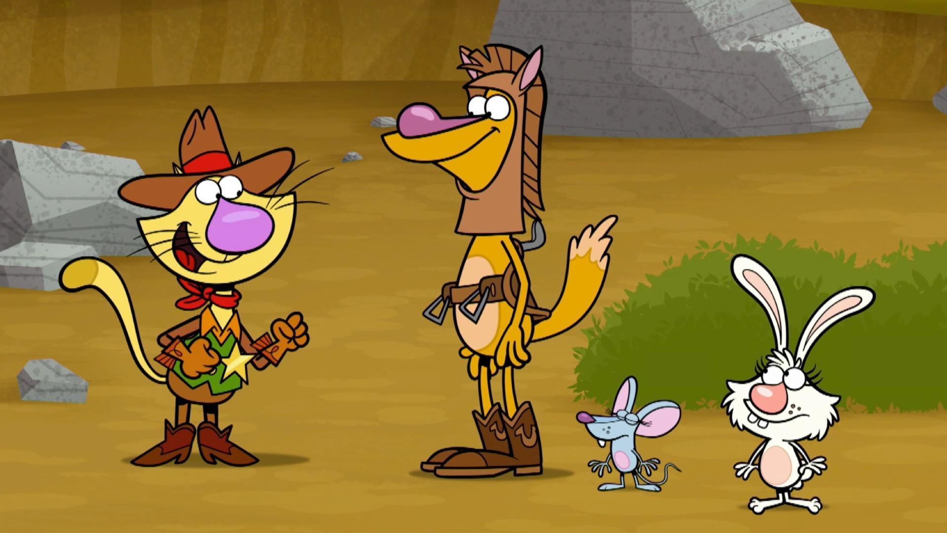 The pals find the perfect cactus for a film. / The crew brings Hugo’s farm back to life.