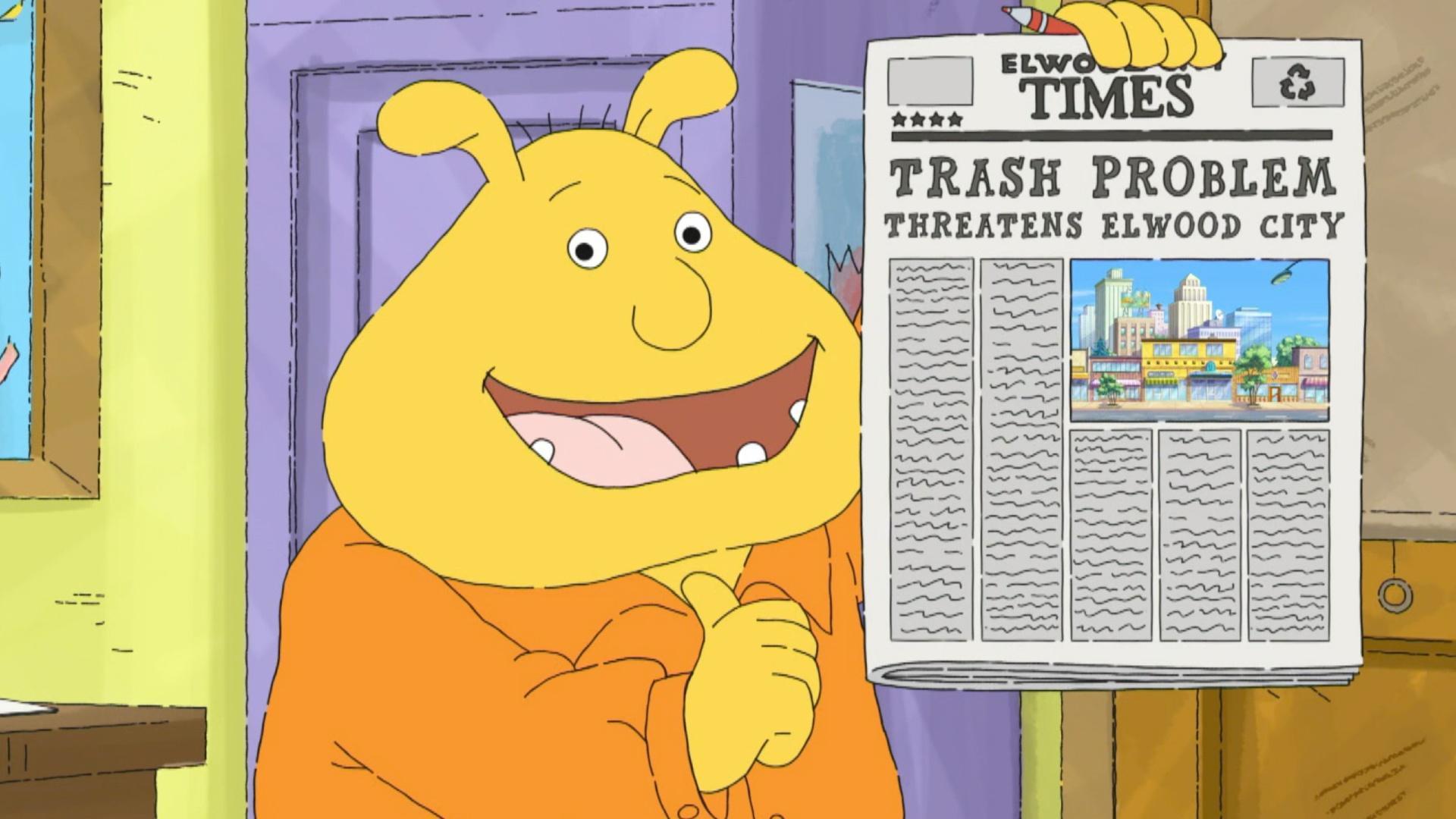 Binky spends a day as a reporter./Bud and Rapty revisit the case of the missing snowball.