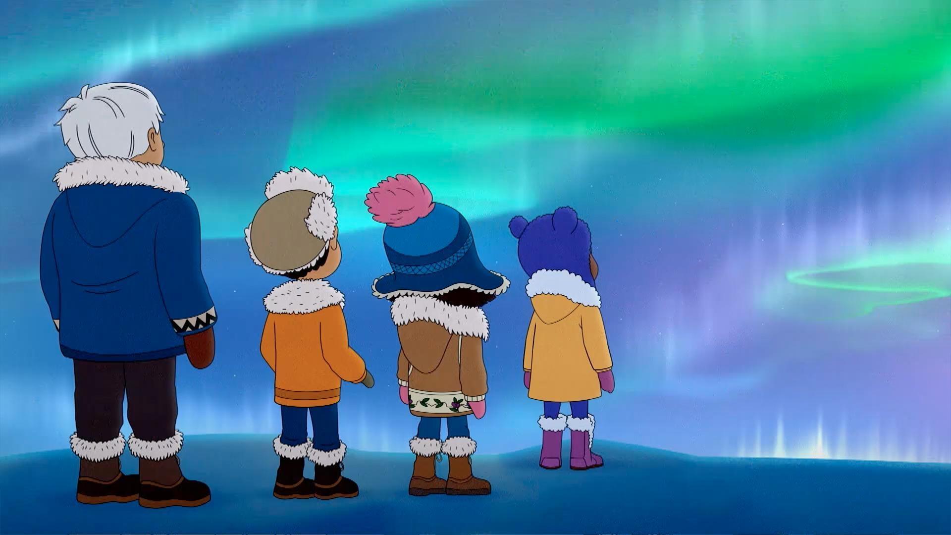 Molly takes Trini to see the Northern Lights. / Should Molly choose Fiddle or Drums?