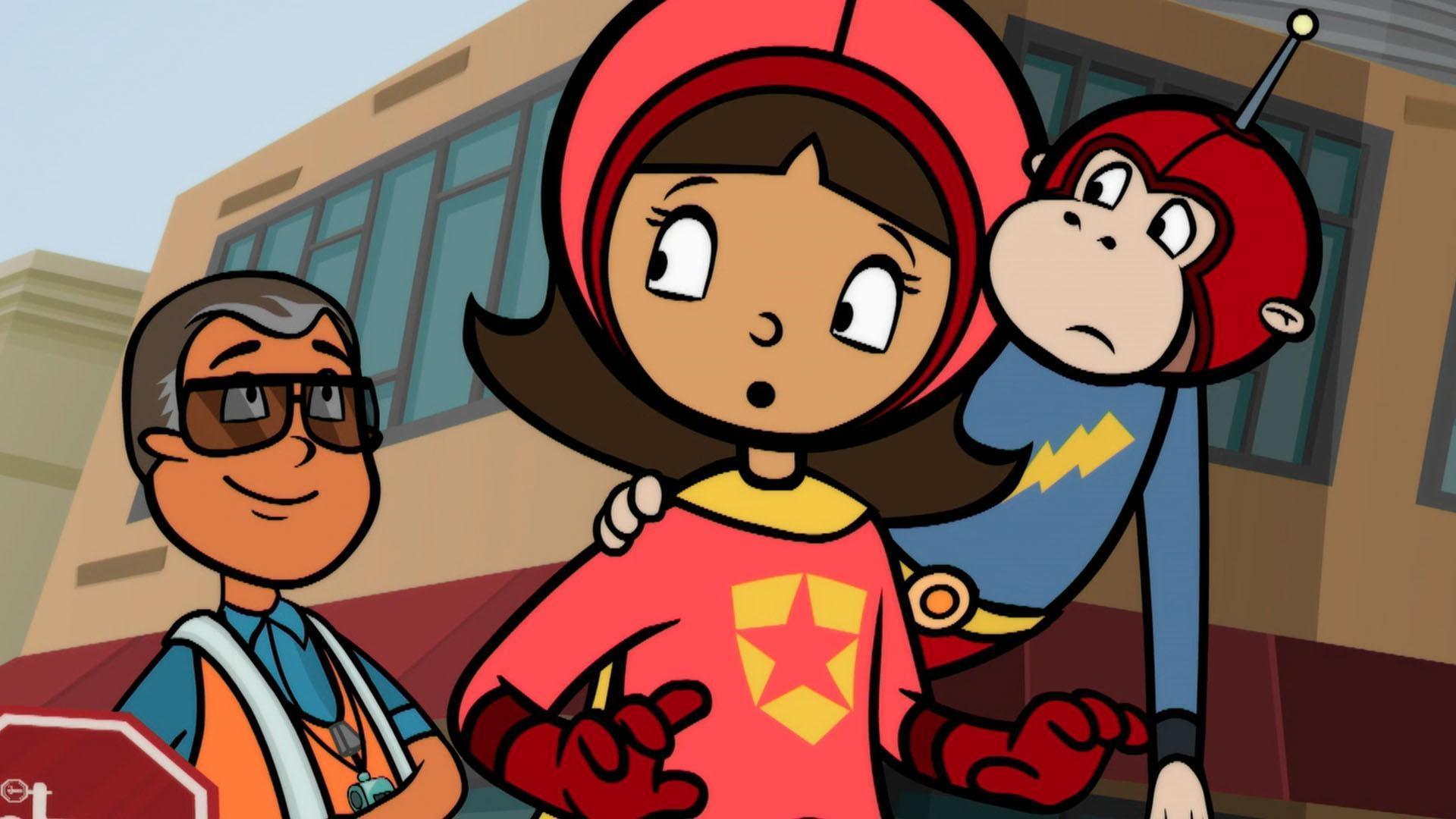 Ms. Question plans to get rid of WordGirl. / Scoops goes undercover.