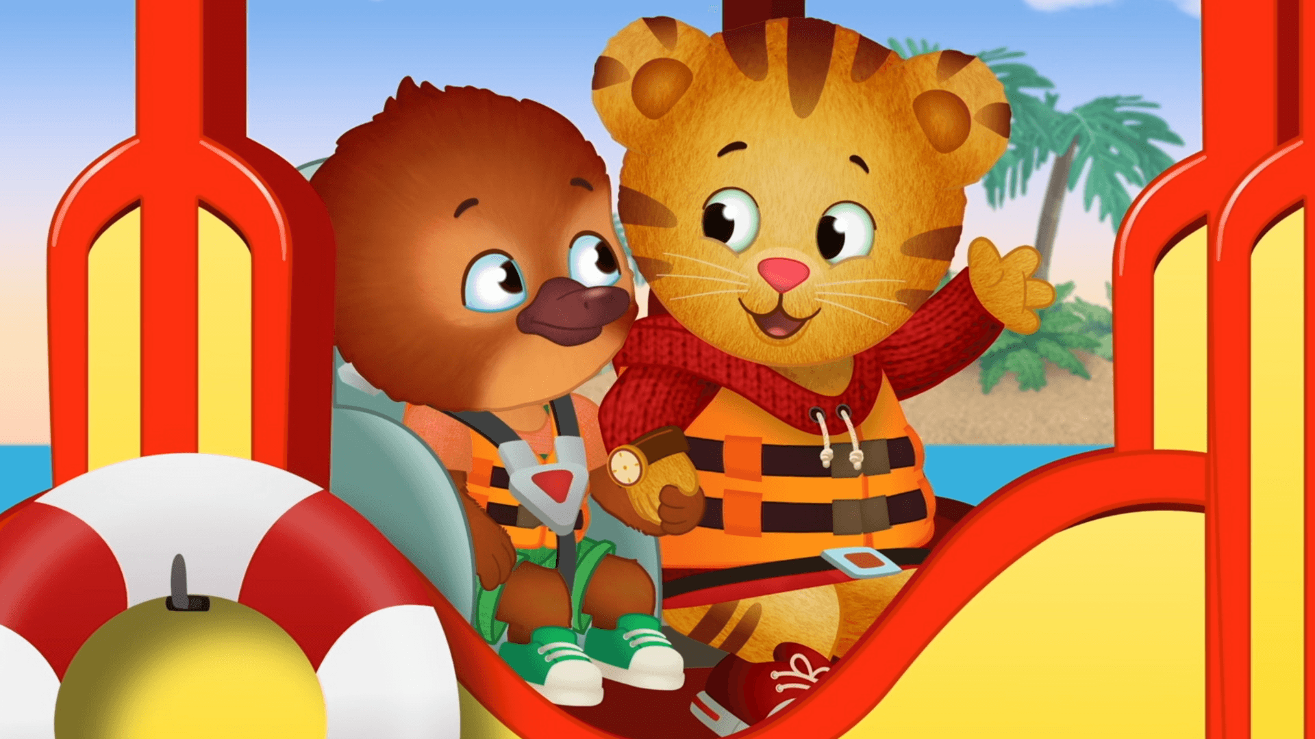 Teddy is nervous for a boat ride on Trolley./Miss Elaina is nervous at the dentist.