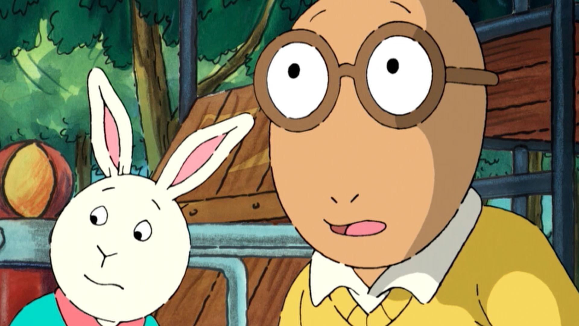 D.W. needs a set of drums. / Buster is always telling the most incredible stories.