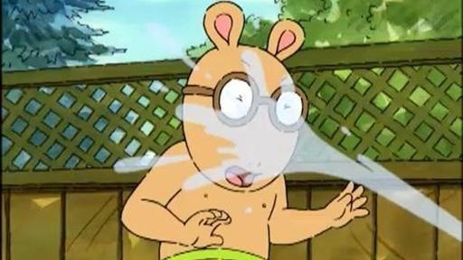 Arthur and D.W. need a place to keep cool. / Grandma Thora takes in a stray dog.