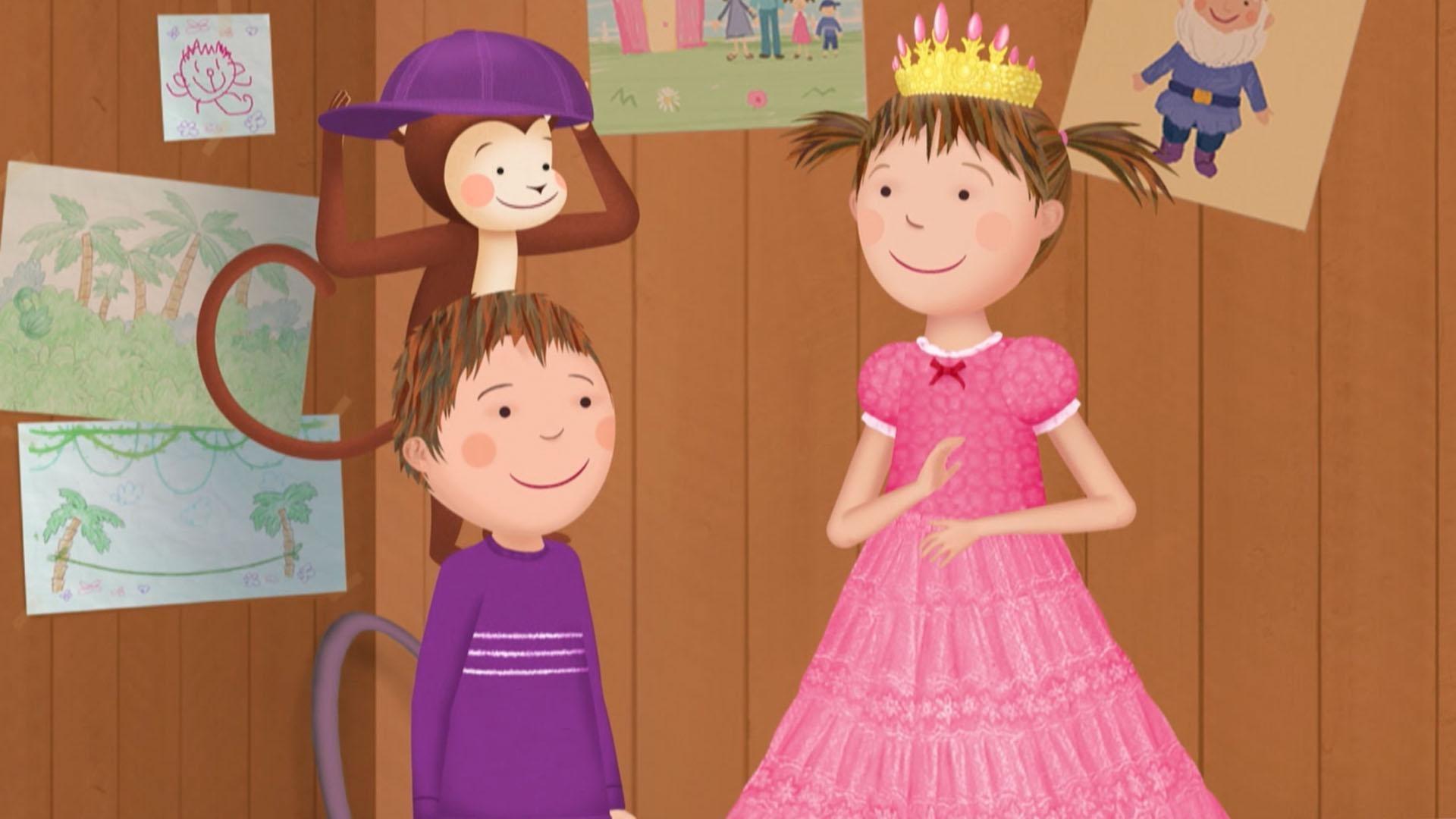 Pinkalicious and Peter find a monkey! / Who will get to be the Royal Peacock?