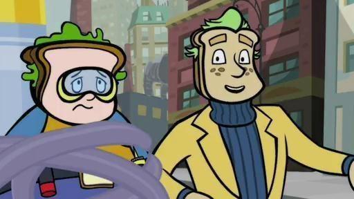 Chuck teams up with his brother to organize robberies./WordGirl tries to take down Granny.