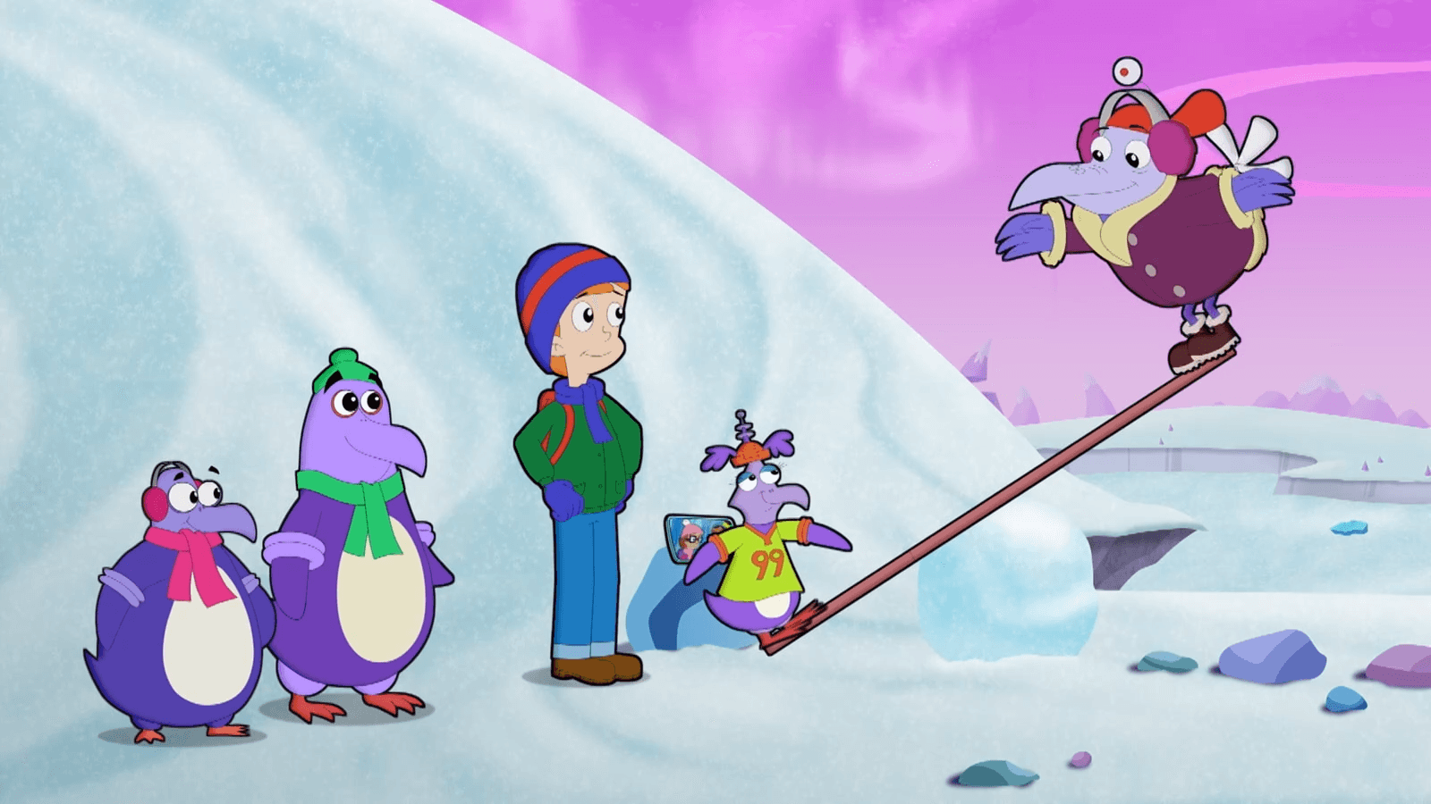 Matt must match Digit’s weight to recue Inez and Jackie from an icy cave