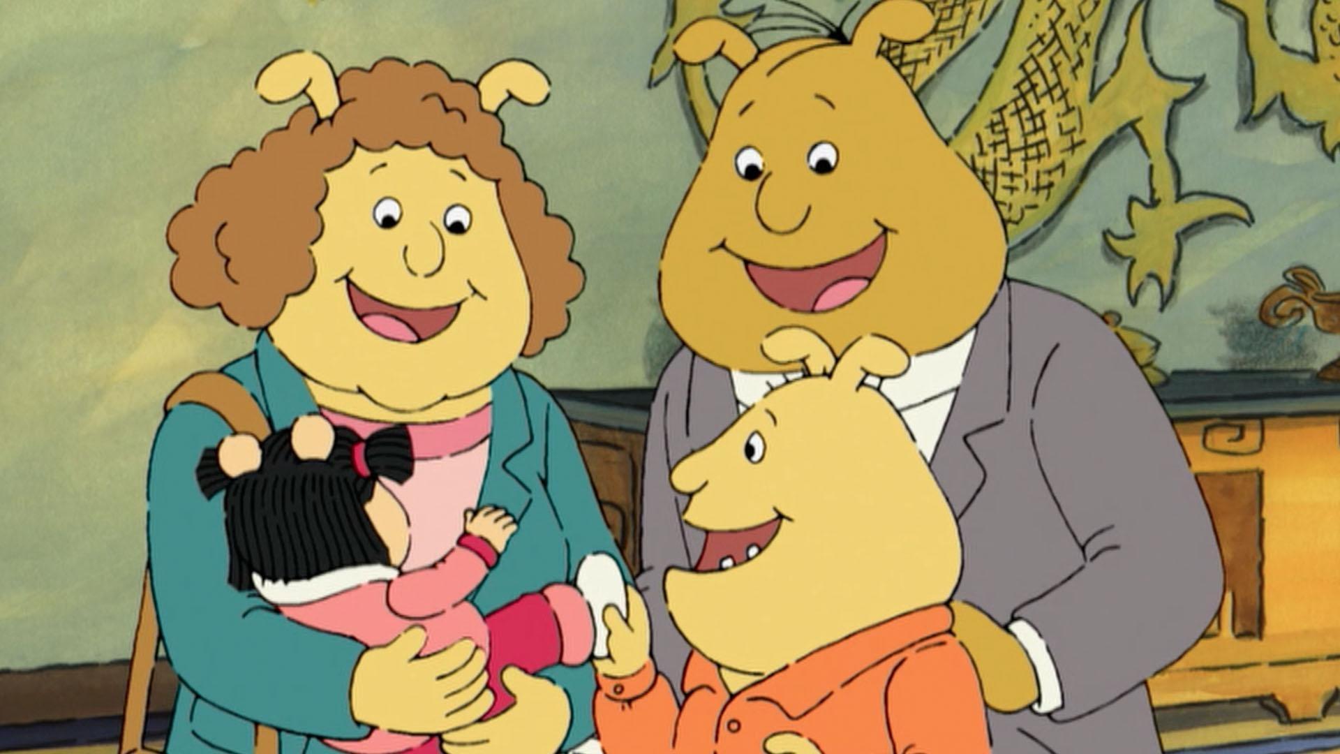 Binky's family adopts a little girl from China.
