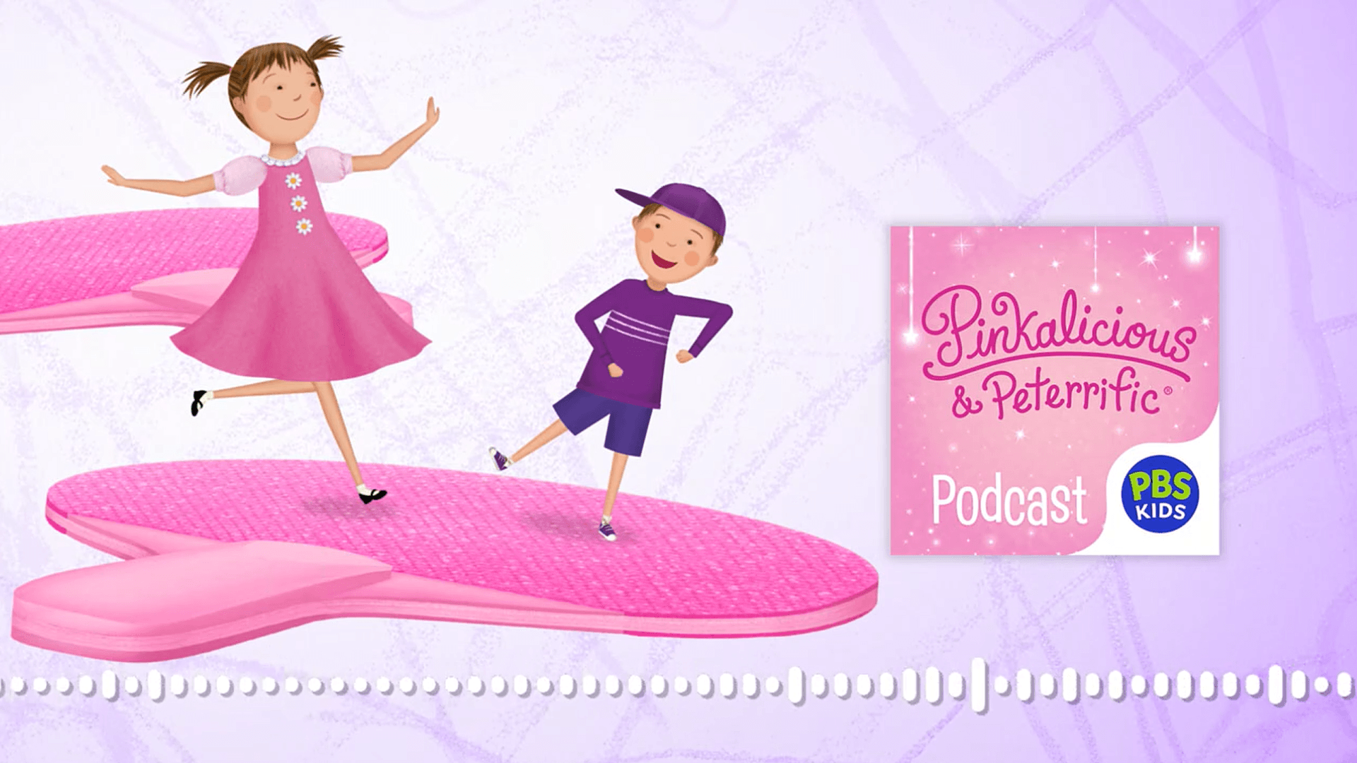 Pinkalicious helps Peter practice for the Pinkville Talent Show.