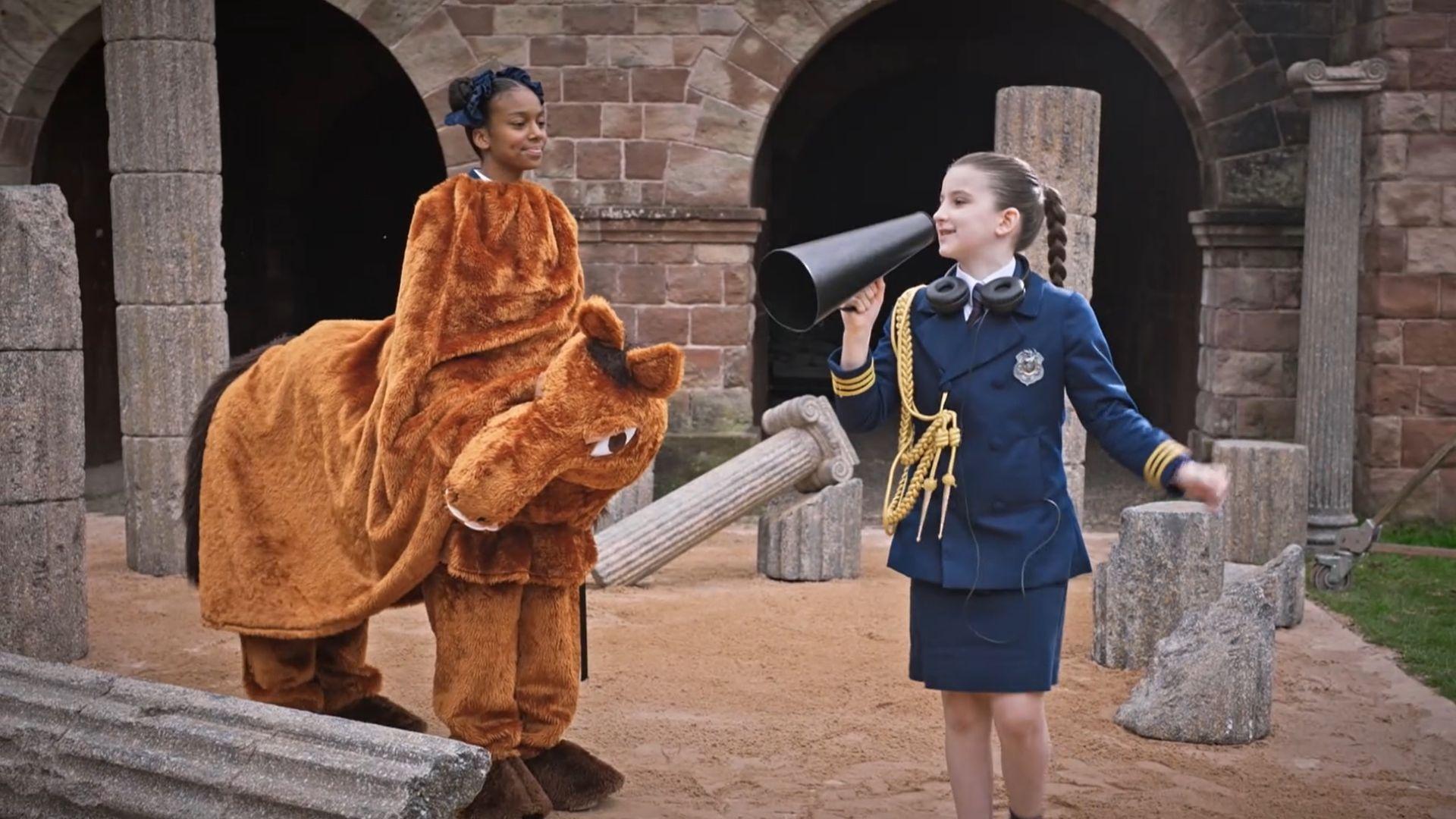 Odd Squad must save the town from trifle./A Roman Gladiator is causing ancient oddness.
