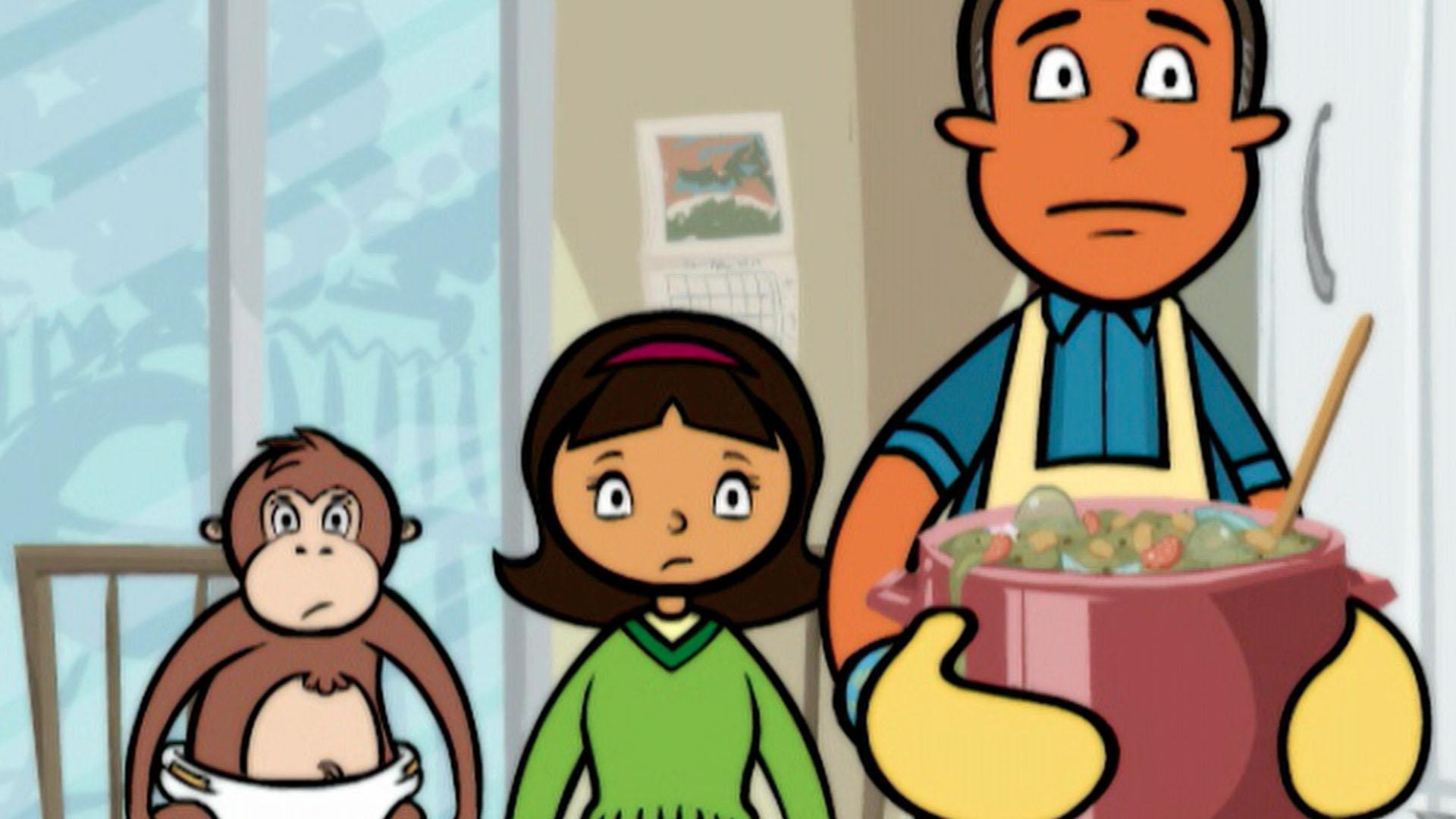 Chuck is stealing gold instead of sandwiches./Granny May turns the town against WordGirl.