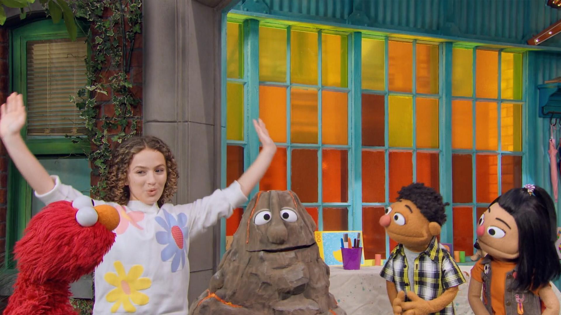 Learn how to do volcano breaths with your friends on Sesame Street.