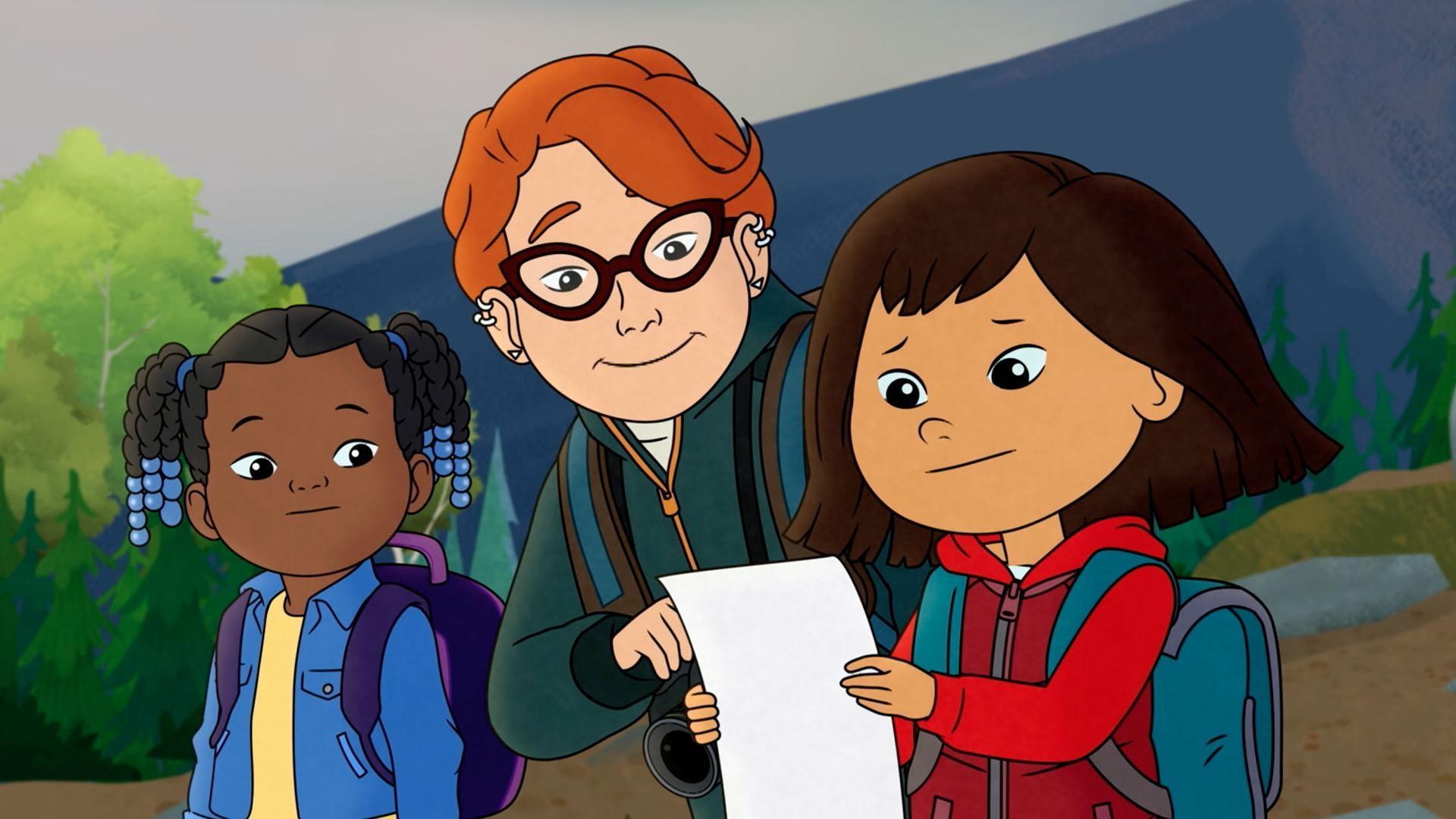 Molly, Trini and Nina pick cloudberries. / Molly and Tooey find a puzzle box.