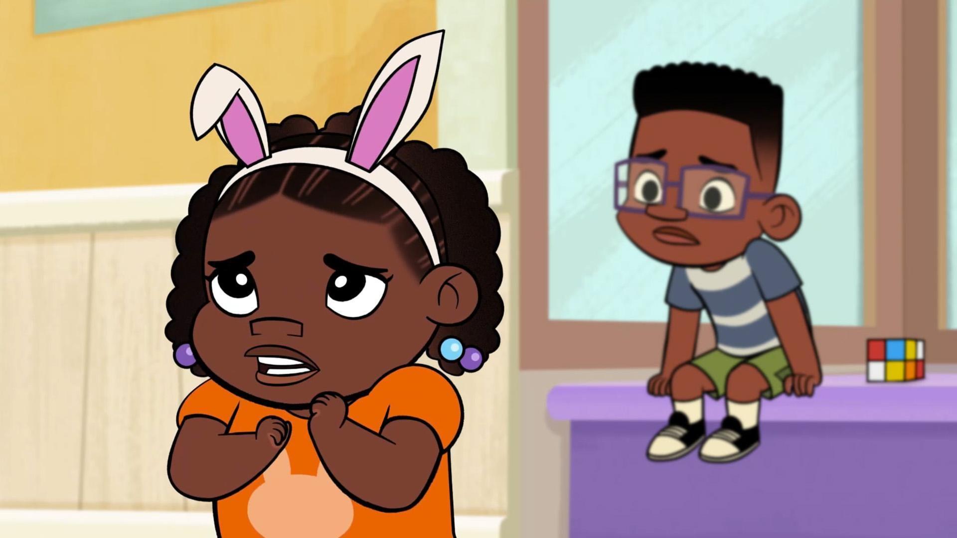 Pete teaches Phoebe a breathing technique to help her calm her butterflies