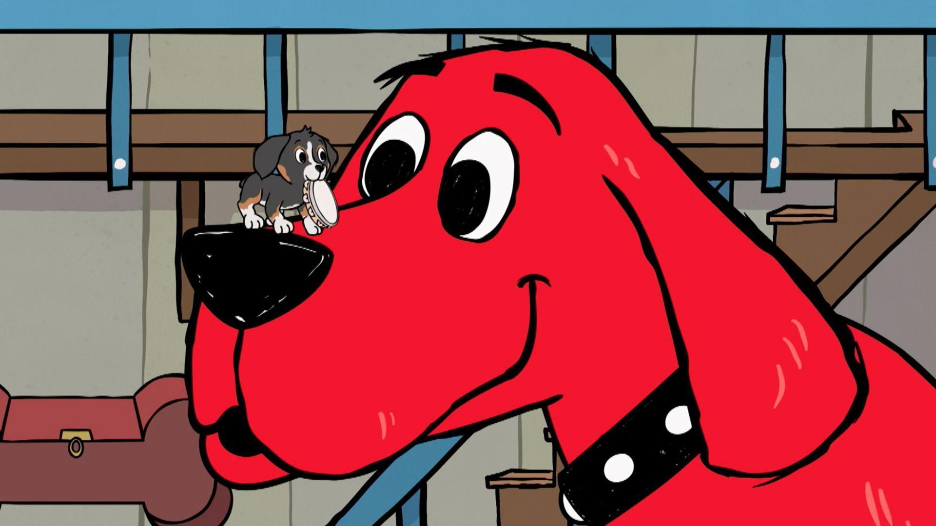 Clifford turns scary sounds into a goofy symphony of music./Clifford creates a K9 unit.