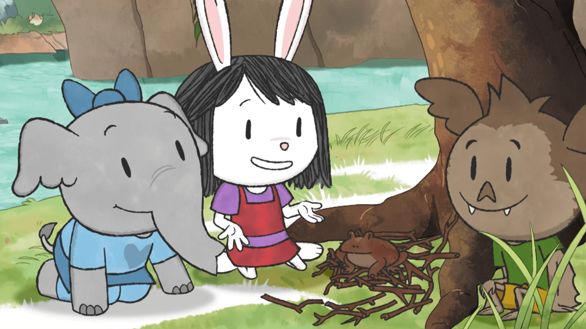 Elinor is playing Hide-And-Go-Seek./Elinor needs a costume for Costume Day.