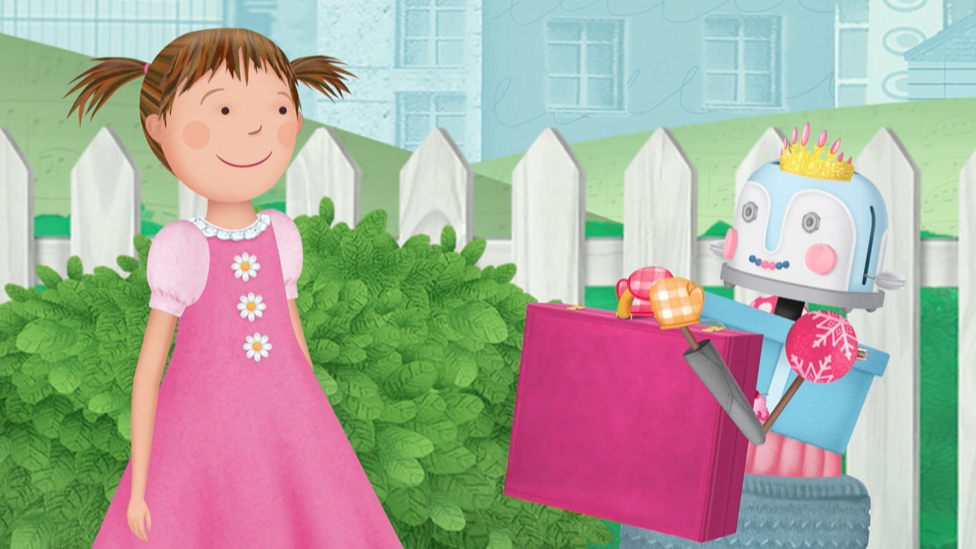 Pinkalicious & Peter start a delivery service. / Pinkalicious & Kendra have a Rhyme-Off.