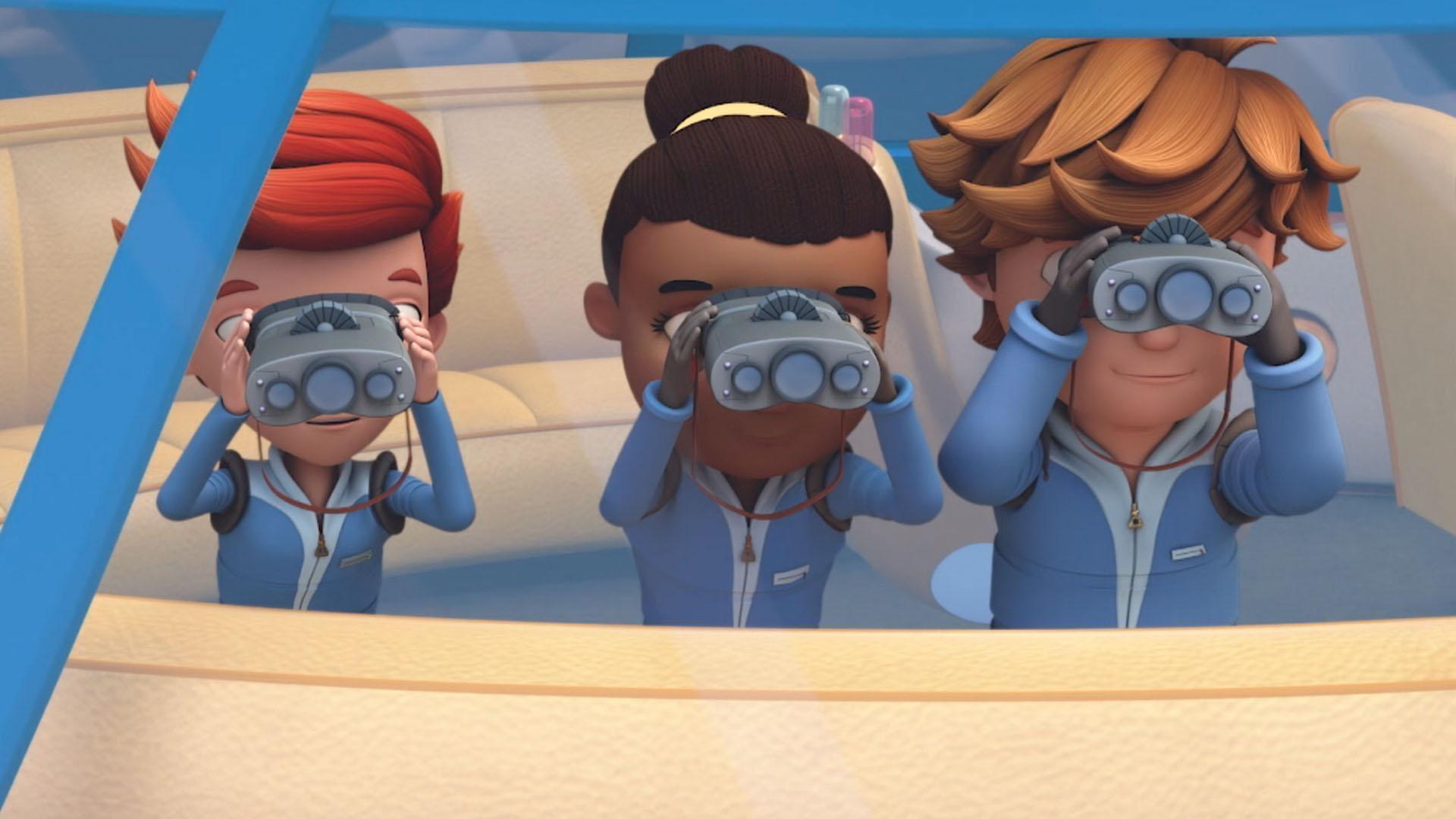 Jet discovers that the Earth isn't the same season all at the same. /The kids shrink down.