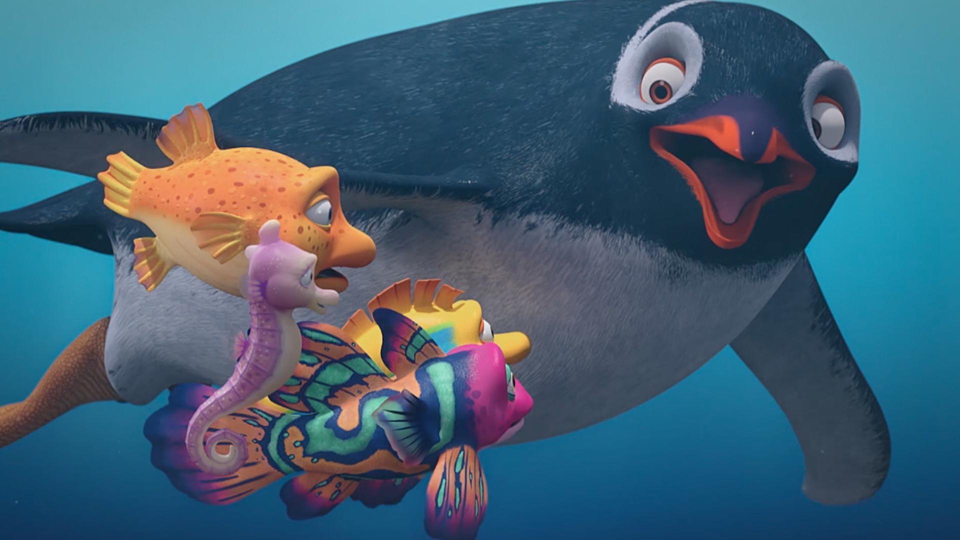 The Reeftown Rangers wonder where the ocean ends. / The kids travel to the Antarctic.