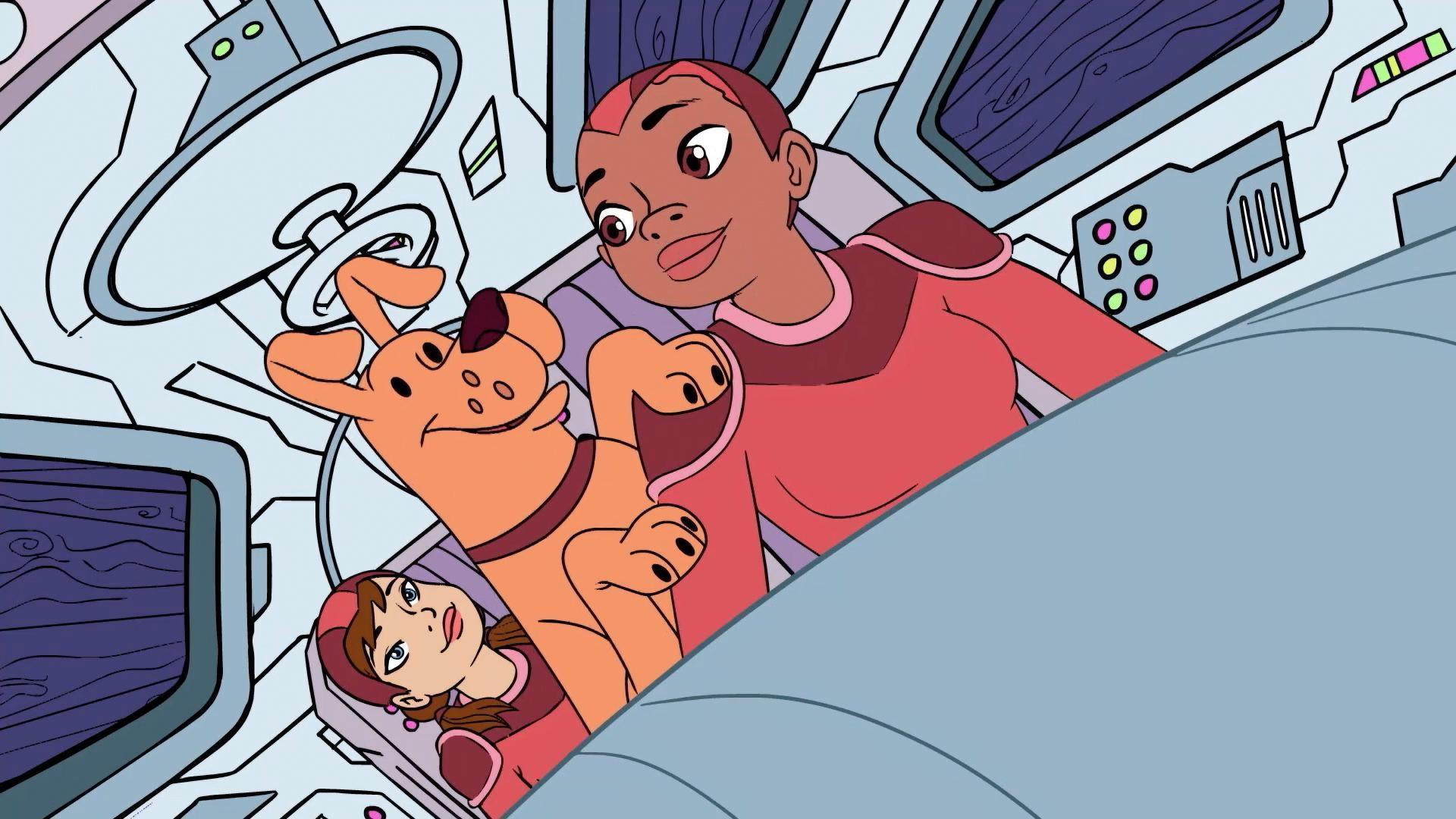Mindy and Carrot accidentally take off into space. / Mindy learns from Commander Cressida.