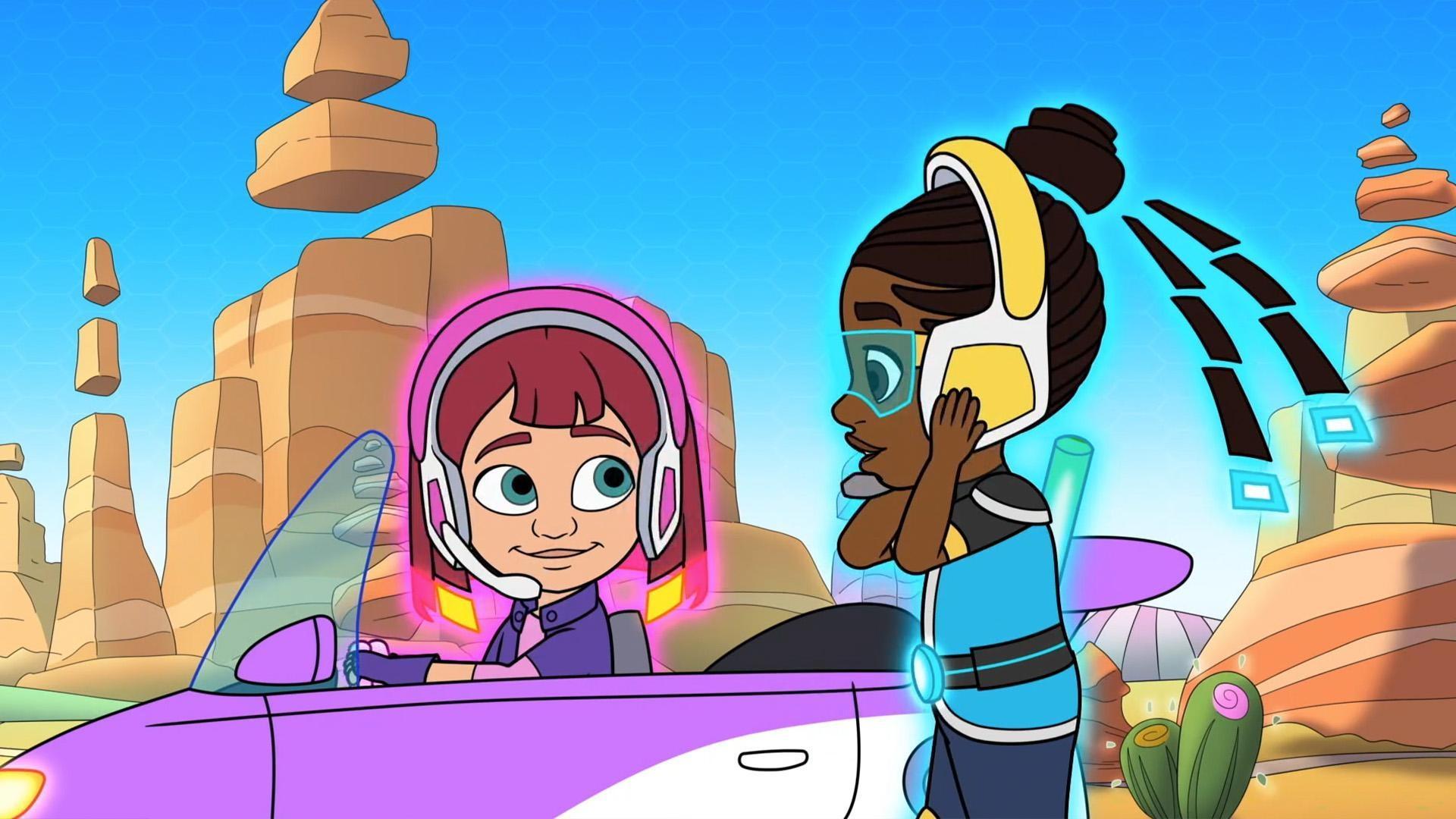 Racer Rae is excited to take on the job of Racer Car Driver in Skillsville