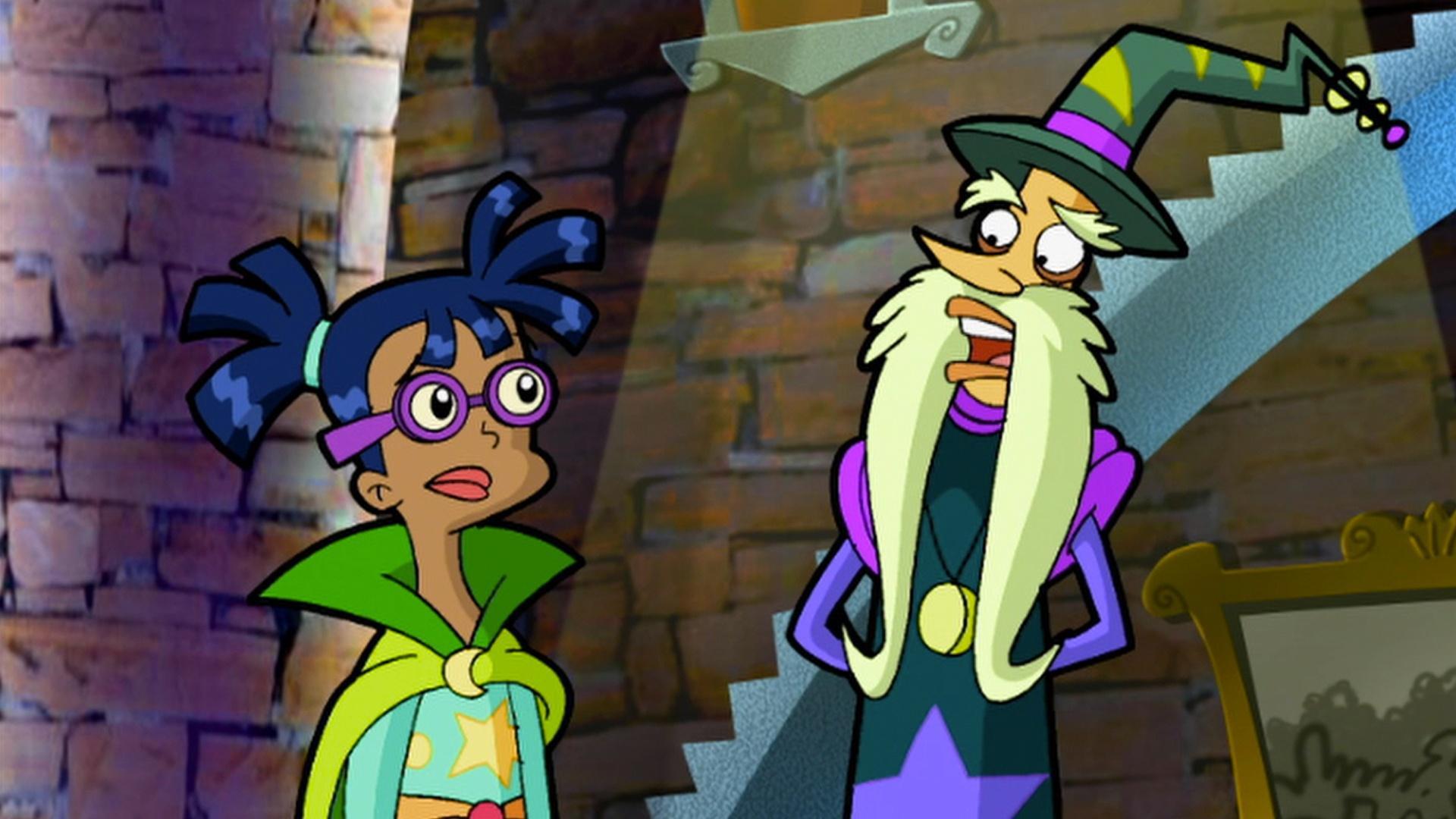 Shari Spotter is selected by Headmaster Stumblesnore to make a film about Frogsnorts.
