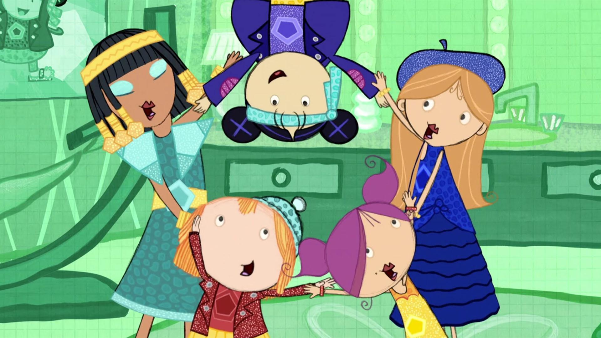 Peg helps Cat impress Roxanne./The Pentagirls perform their biggest show yet.