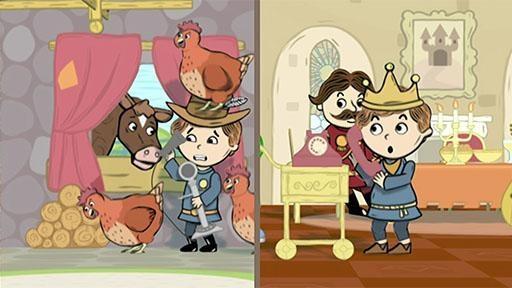 Whyatt and Princess Pea see their idea to switch places play out in a classic fairytale.