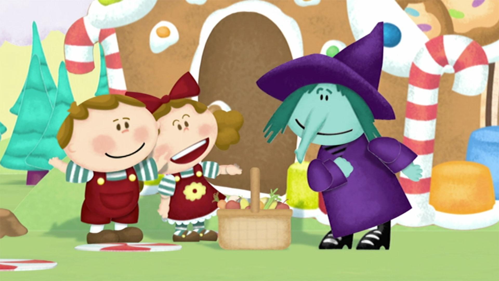 The witch from Hansel and Gretel trades her gingerbread house for something nutritious.