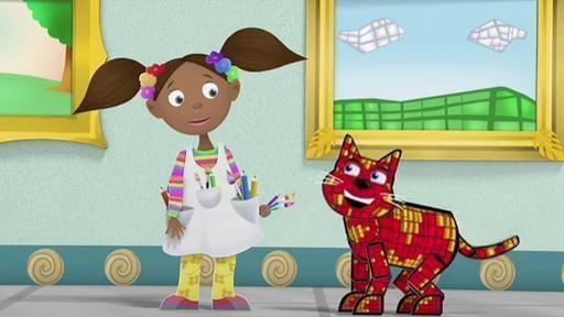 The Super Readers explore a magical art museum with a talented young artist named Zora.