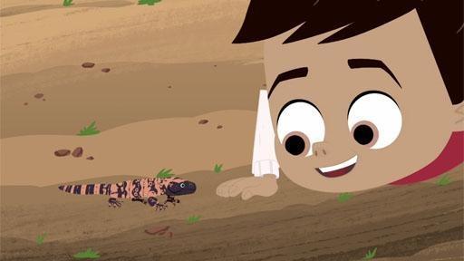 Martin and Chris visit Xavier, a kid who has discovered a gila monster under his house!