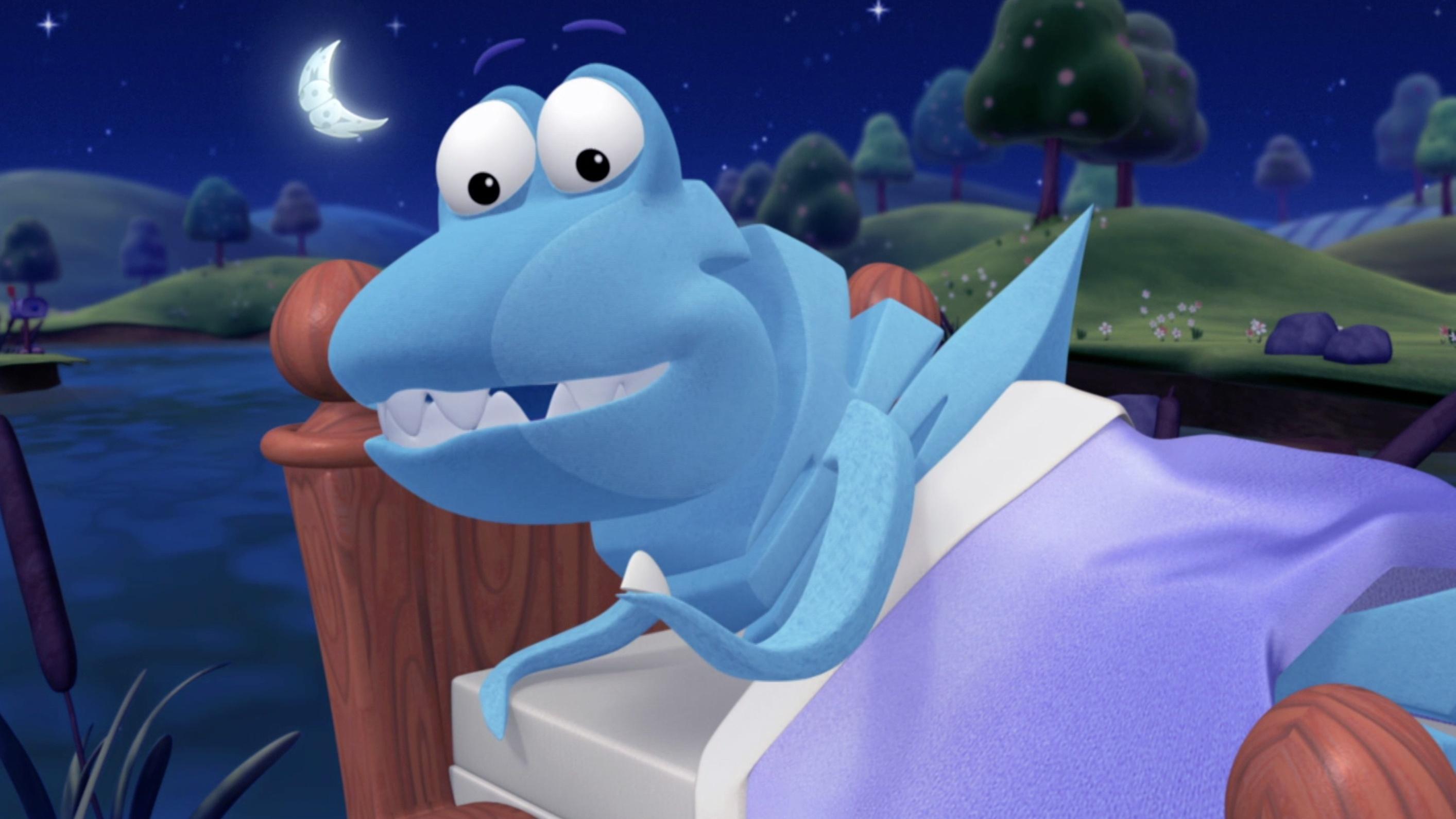 Shark is afraid to go to school. / Shark loses his first baby tooth.