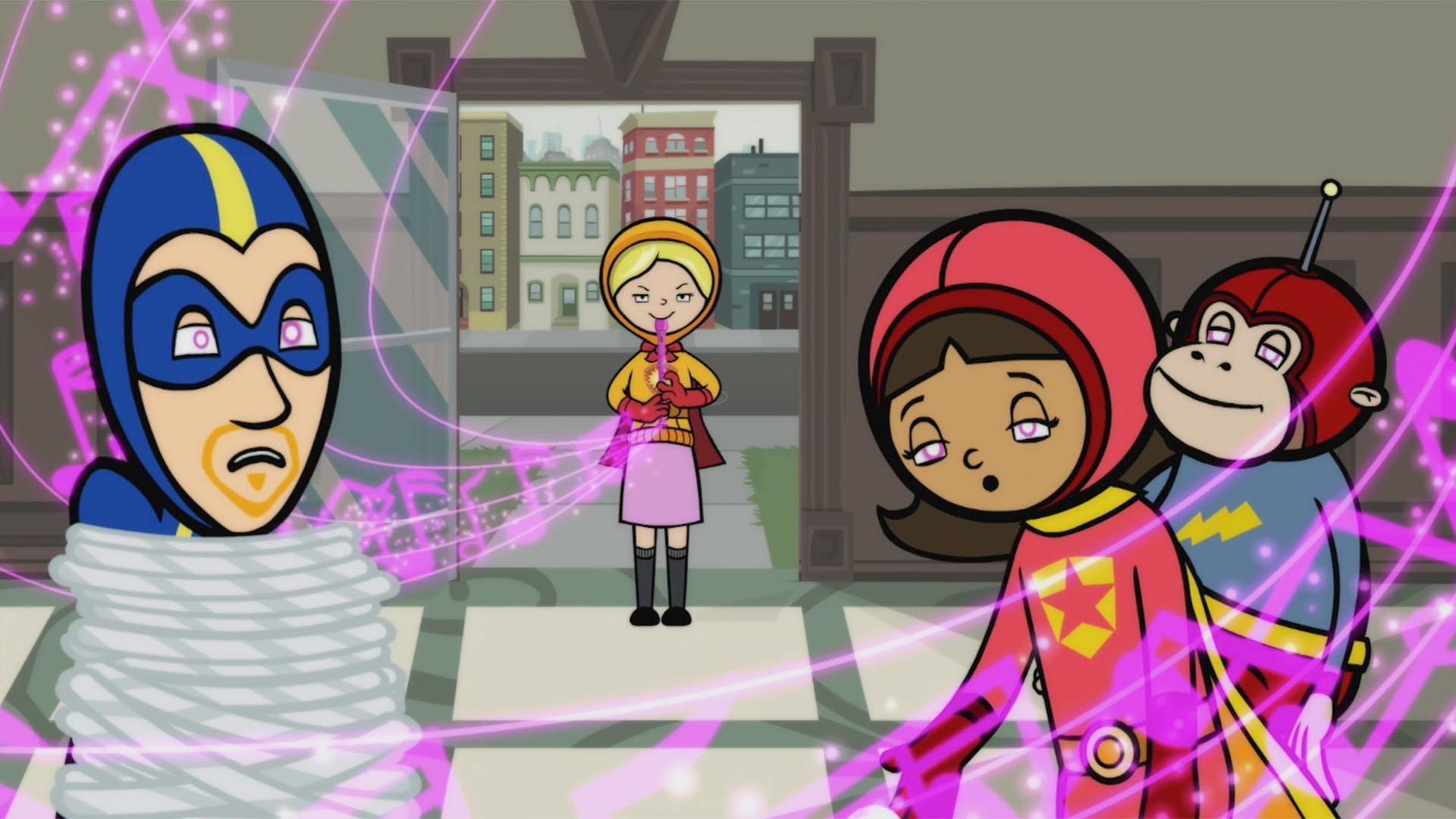 TJ starts selling WordGirl bobblehead dolls. / Victoria Best wants to be the #1 superhero.