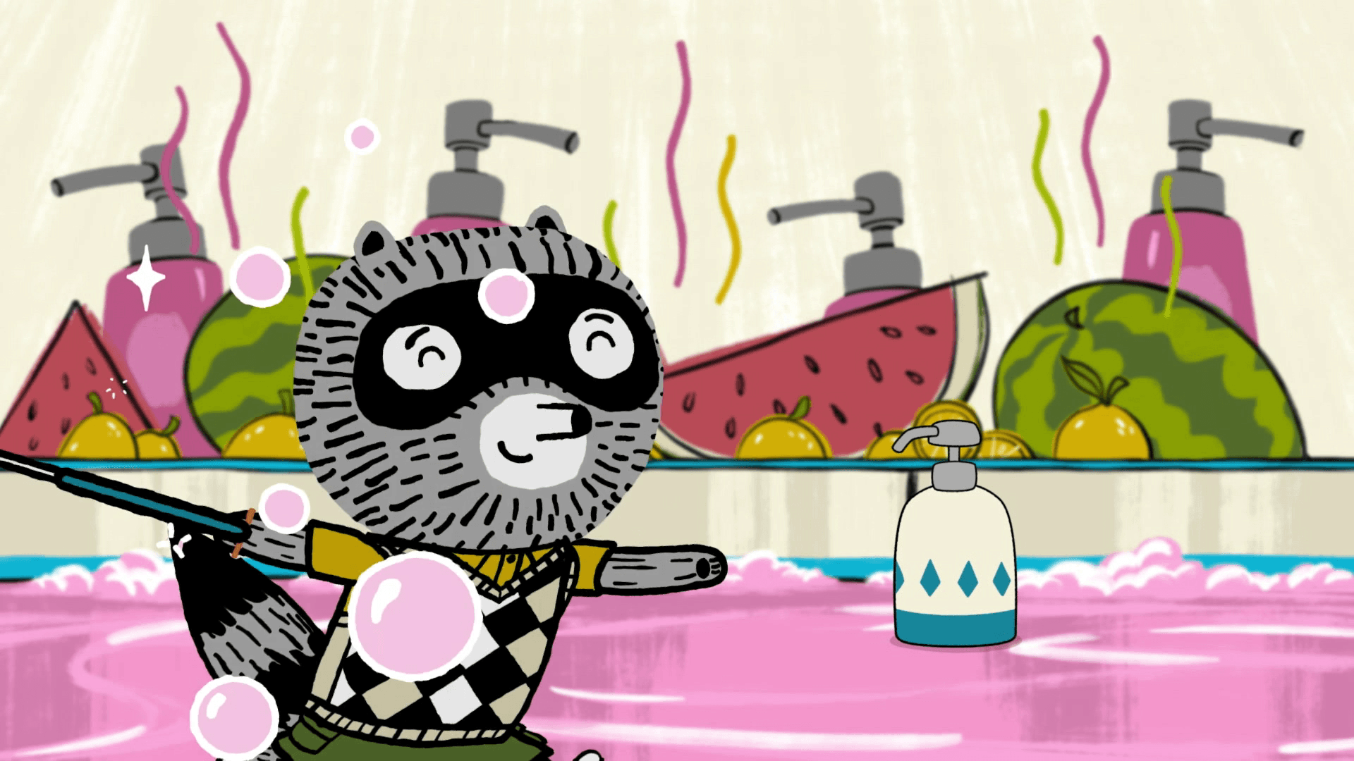 Carl takes his friends on a smell tour of Fuzzytown. / Carl and his friends go camping.