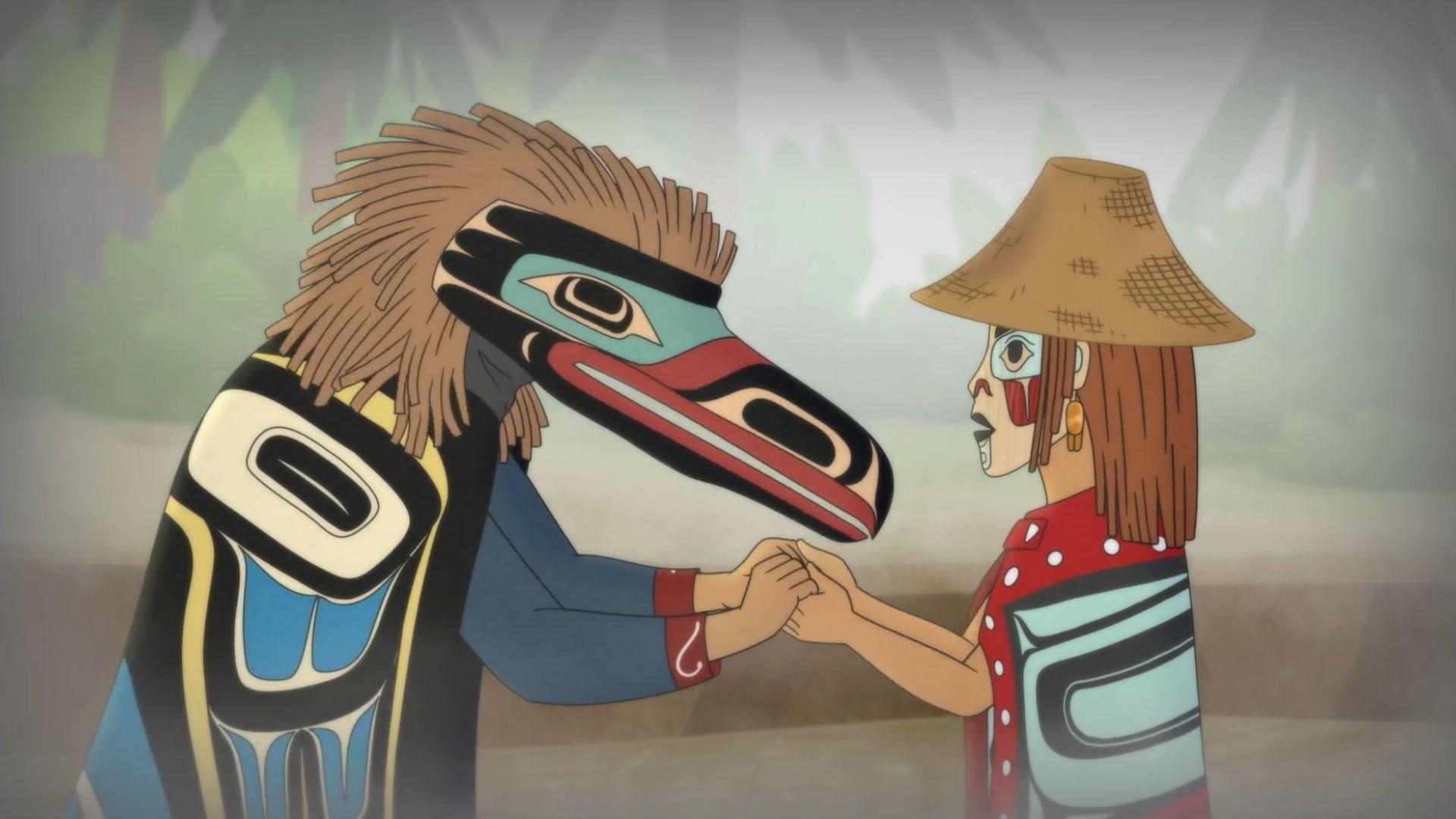 Molly teaches tourists d how to fish responsibly./Molly helps Randall hide his long hair.
