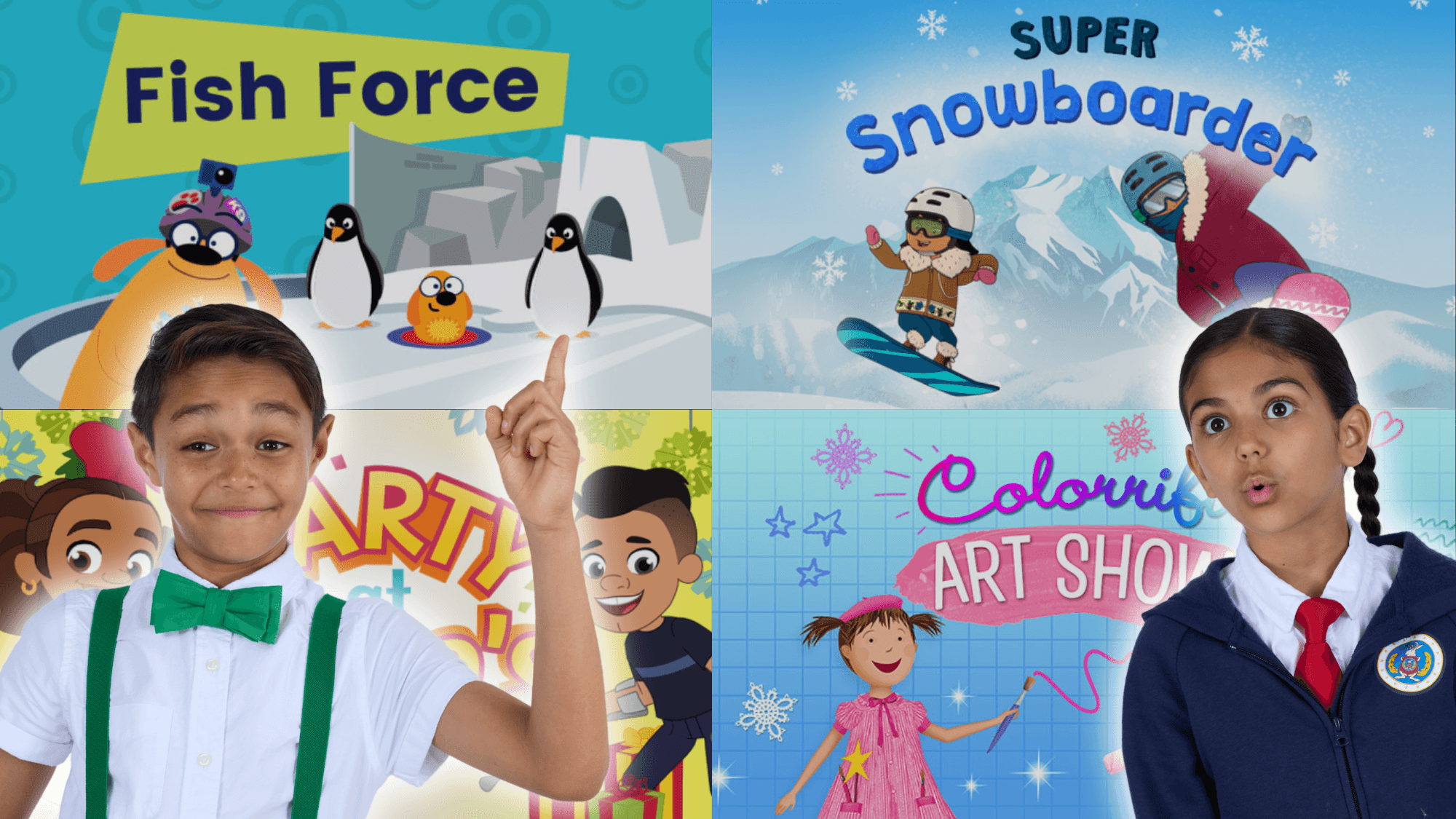 Olindo help Oaklynn prepare for an assignment in the Arctic by
playing 4 awesome winter games.