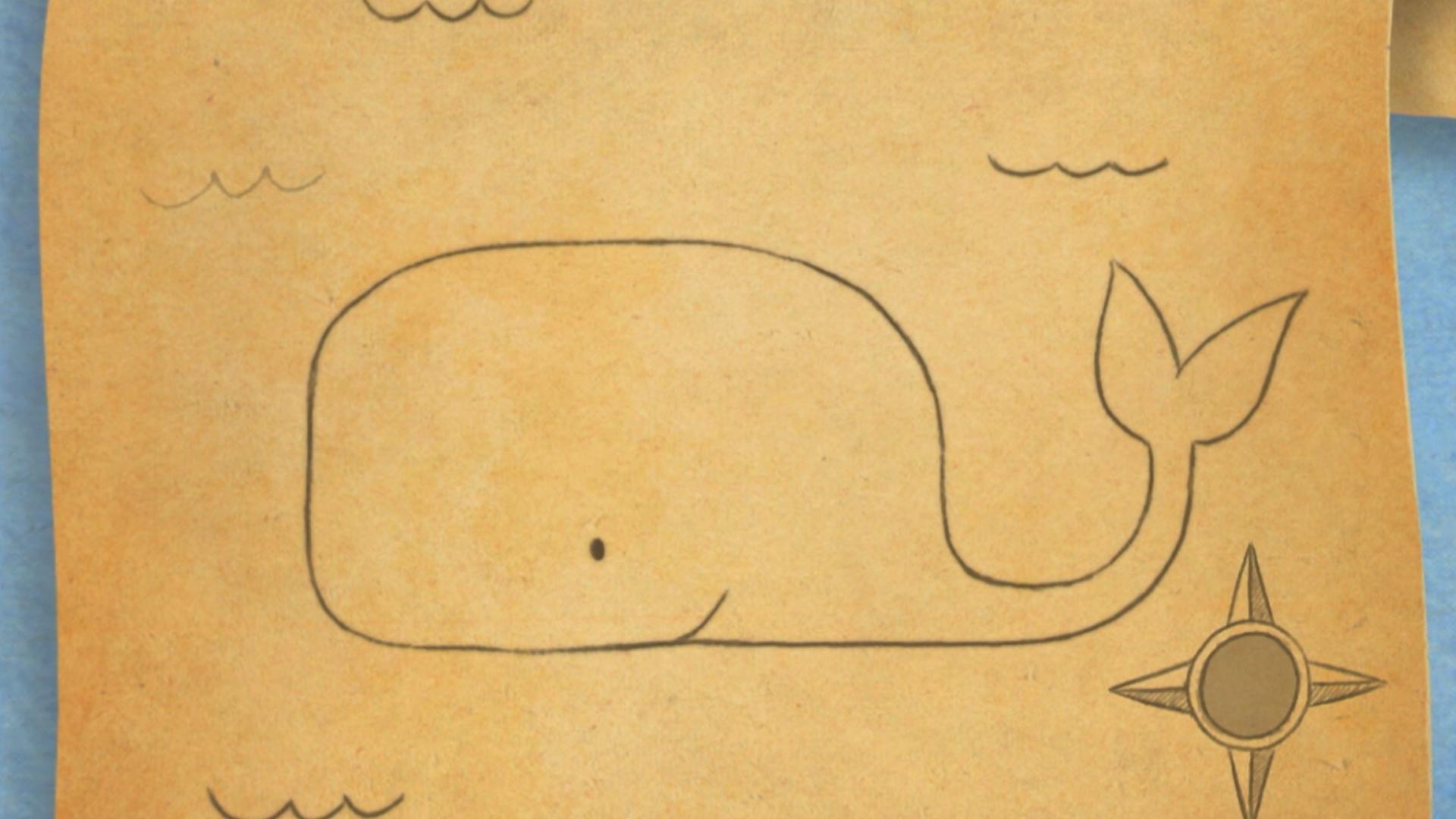 Sid is troubled, he wants to know how to measure a giant blue whale with his ruler.