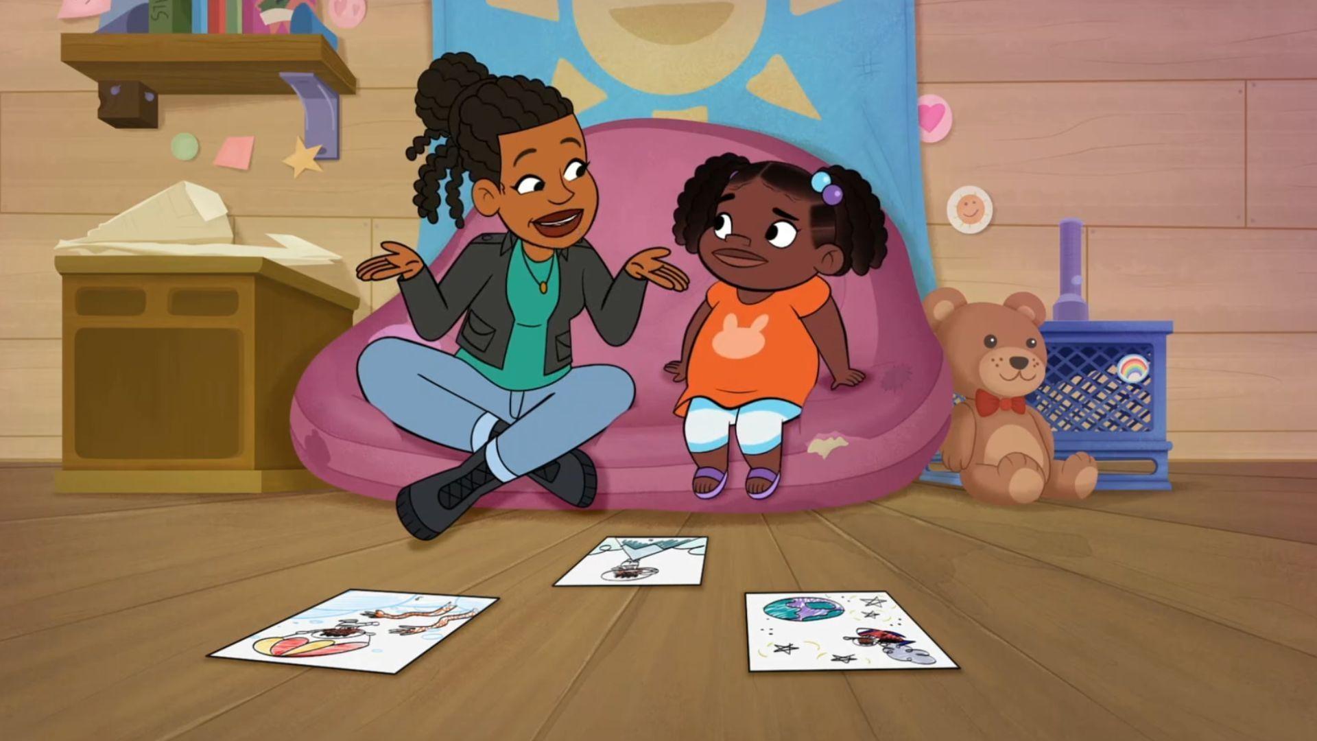 Jay creates a comic book and learns page order.