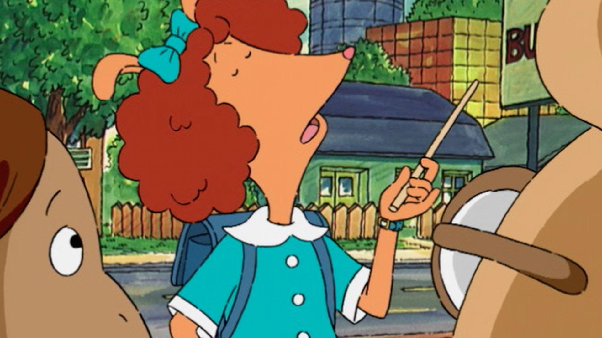 Prunella gets a Braille copy of a book. / Arthur and D.W. watch immature television shows.