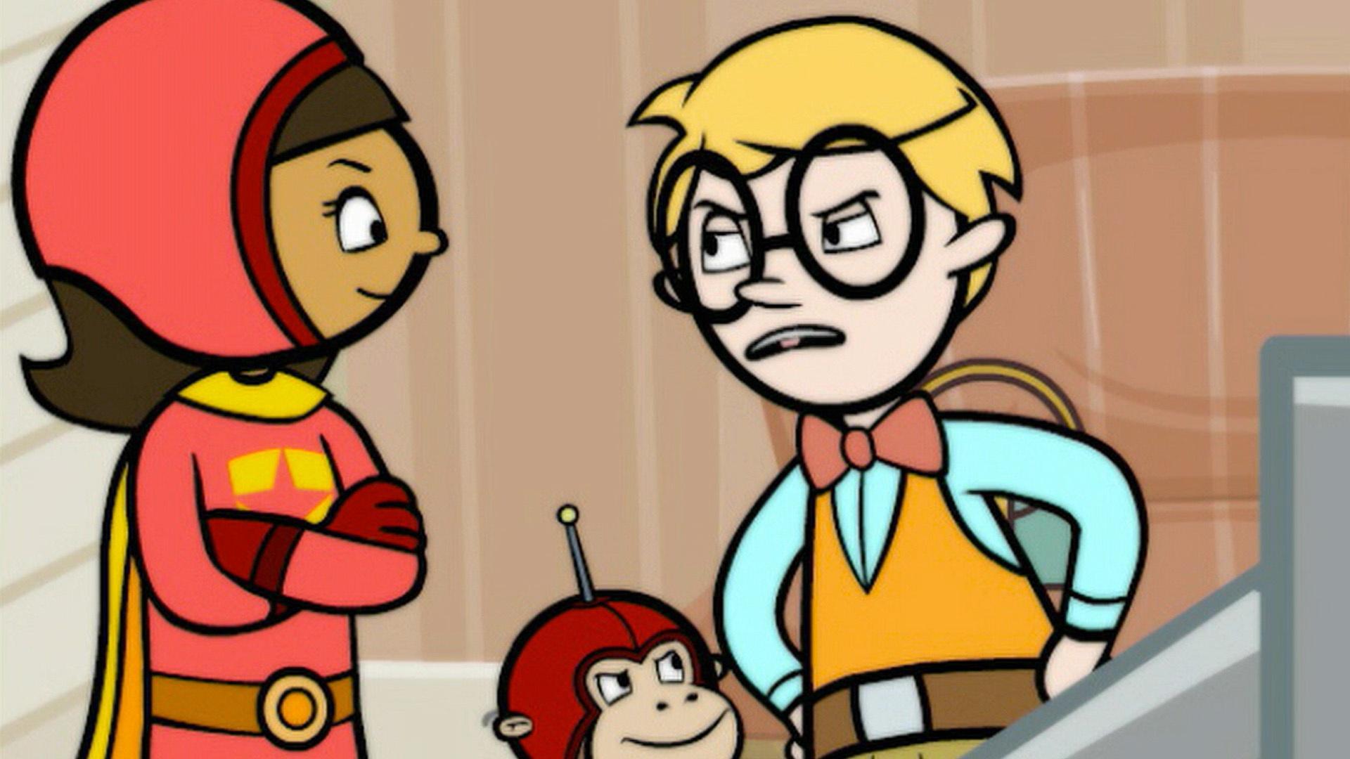 Dr. 2-Brains invents a shrink ray. / Tobey interrupts the Botsford's shopping trip.